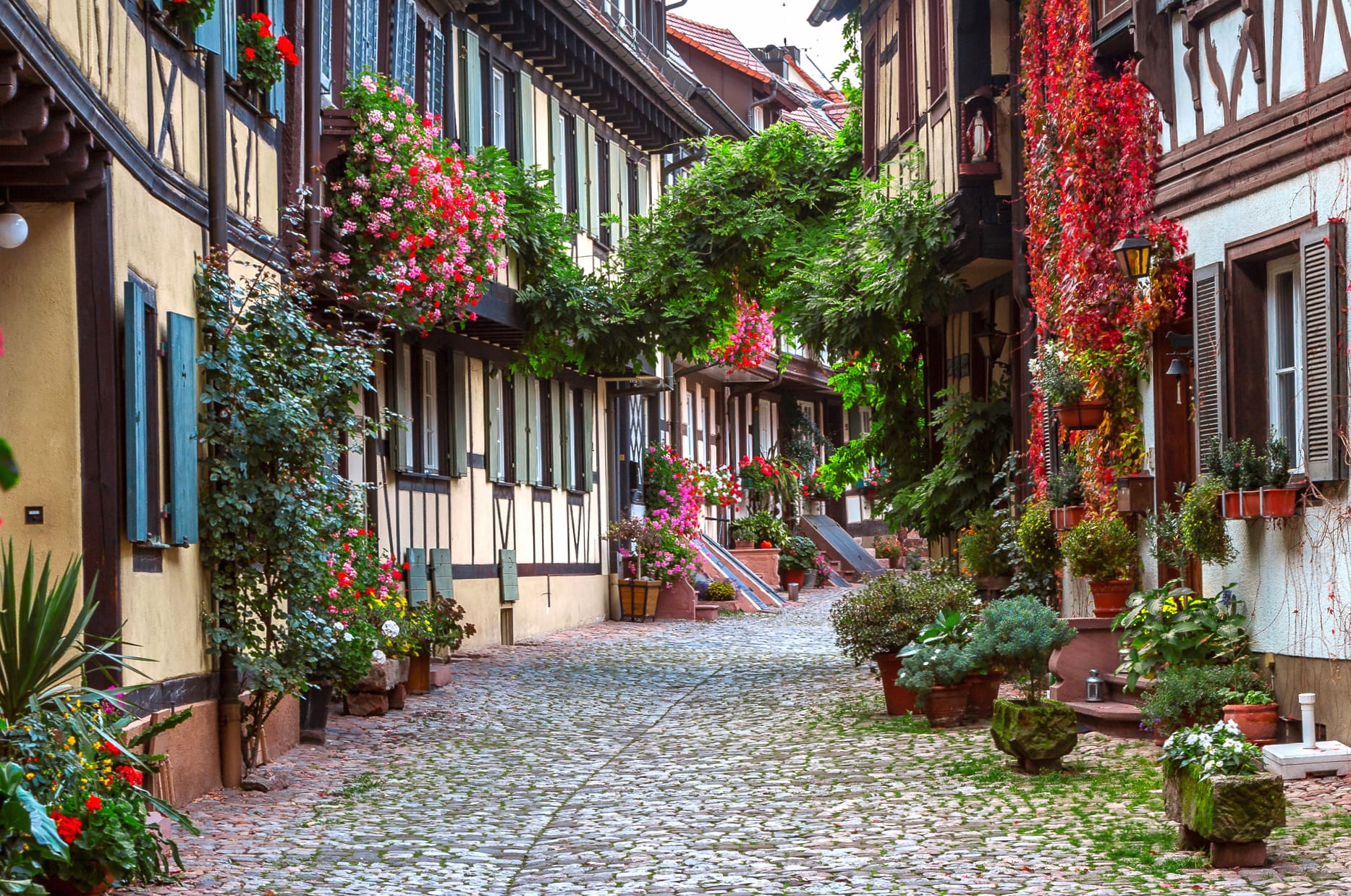 Charming German Street - at 1680 x 945 HD size wallpapers HD quality