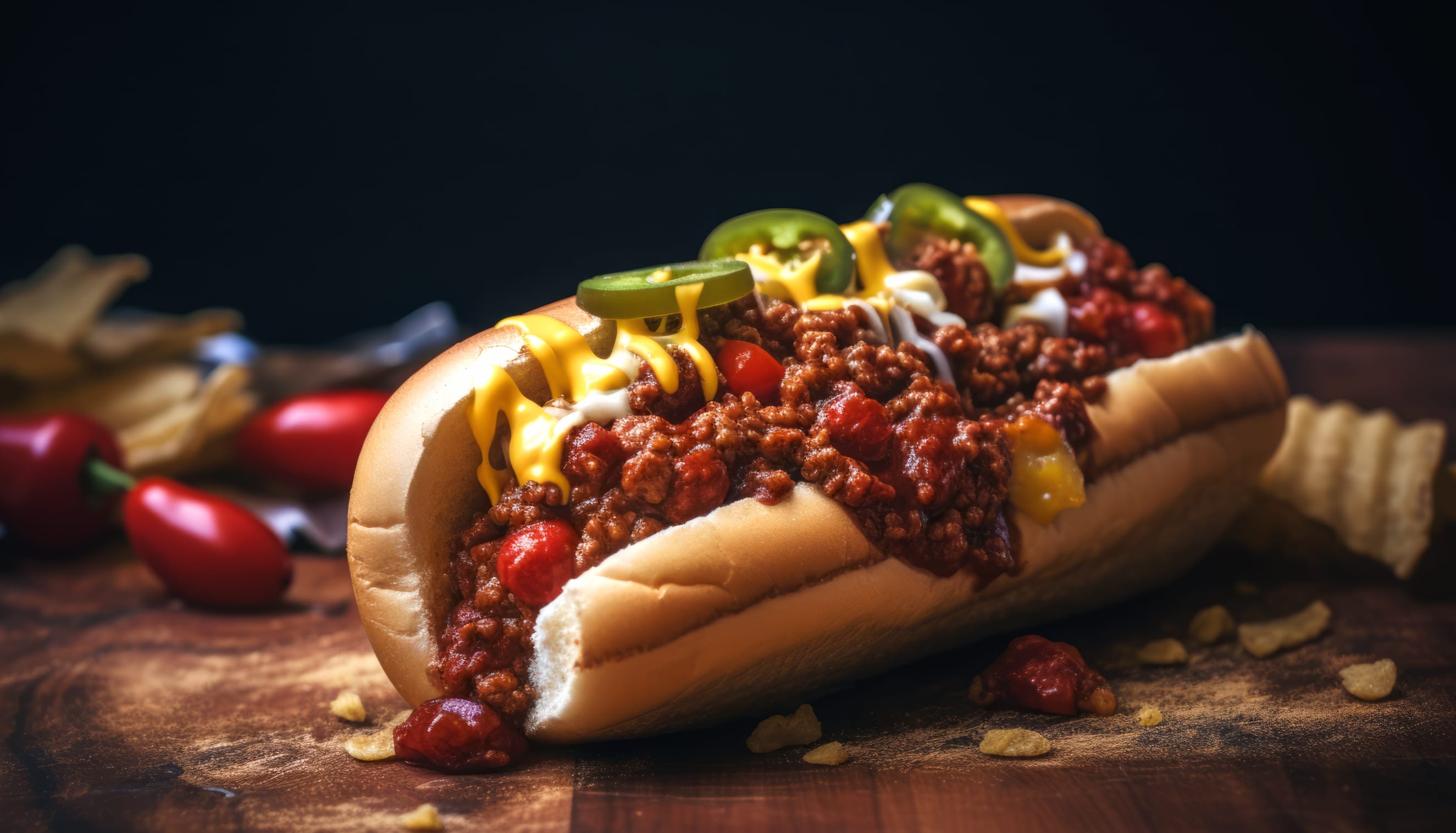 Chili Cheese Hot Dog wallpapers HD quality