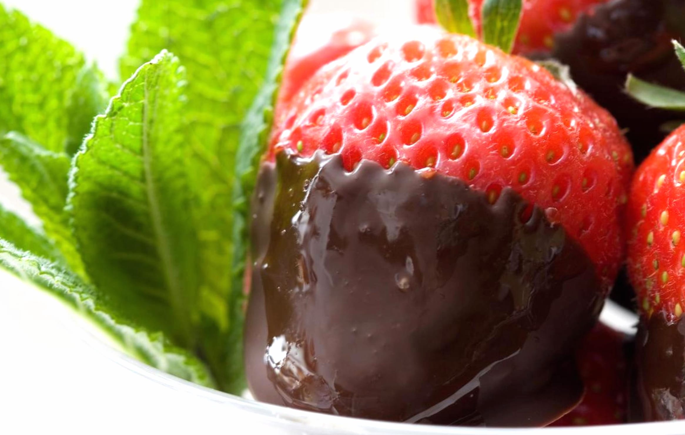 Chocolate-Dipped Strawberries Delight wallpapers HD quality