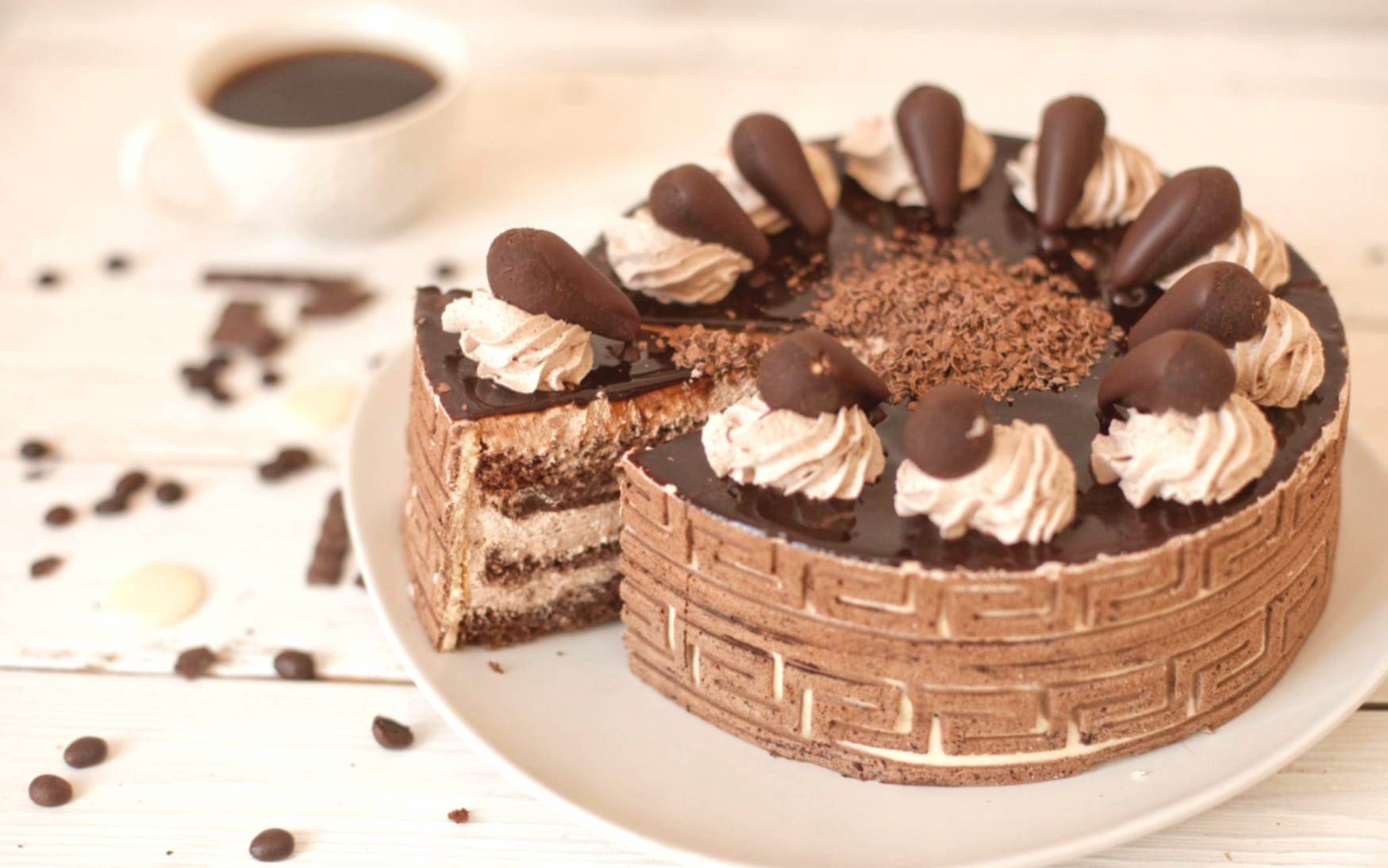 Chocolate Pastry Still Life Food Cake wallpapers HD quality