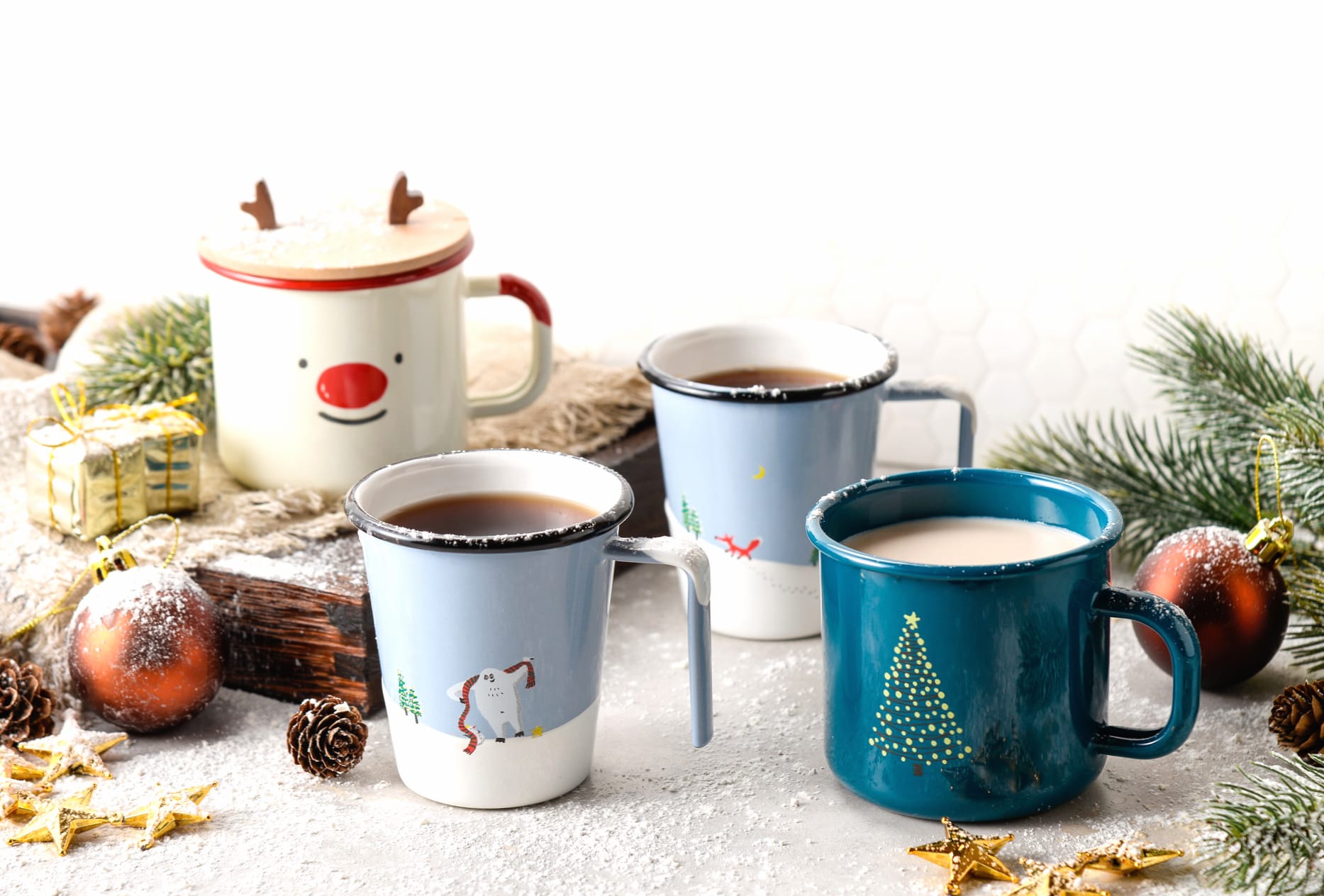 Christmas Cup Still Life Food Tea at 640 x 960 iPhone 4 size wallpapers HD quality