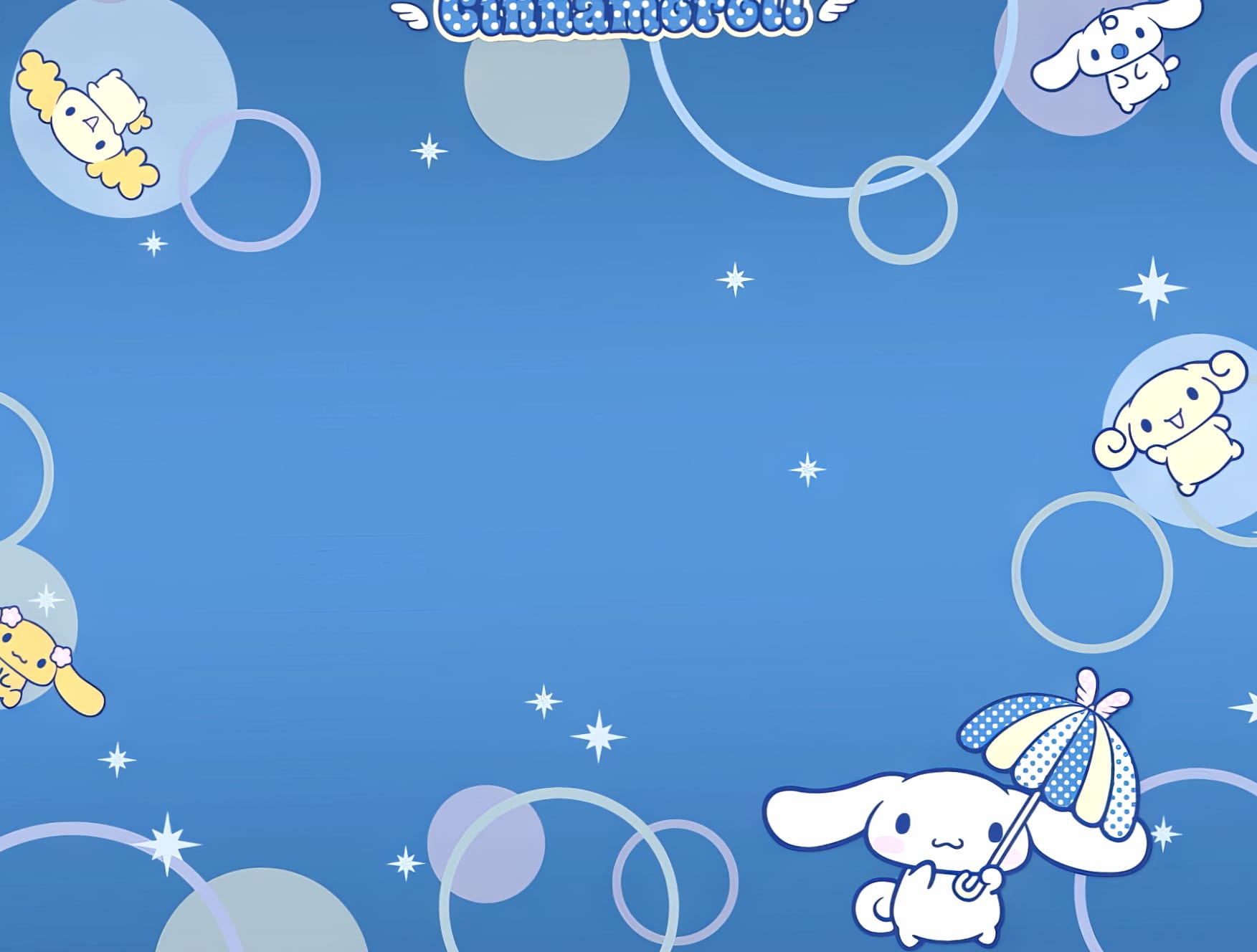 Cinnamoroll Anime - Adorable Blue Background at 2048 x 2048 iPad size wallpapers HD quality