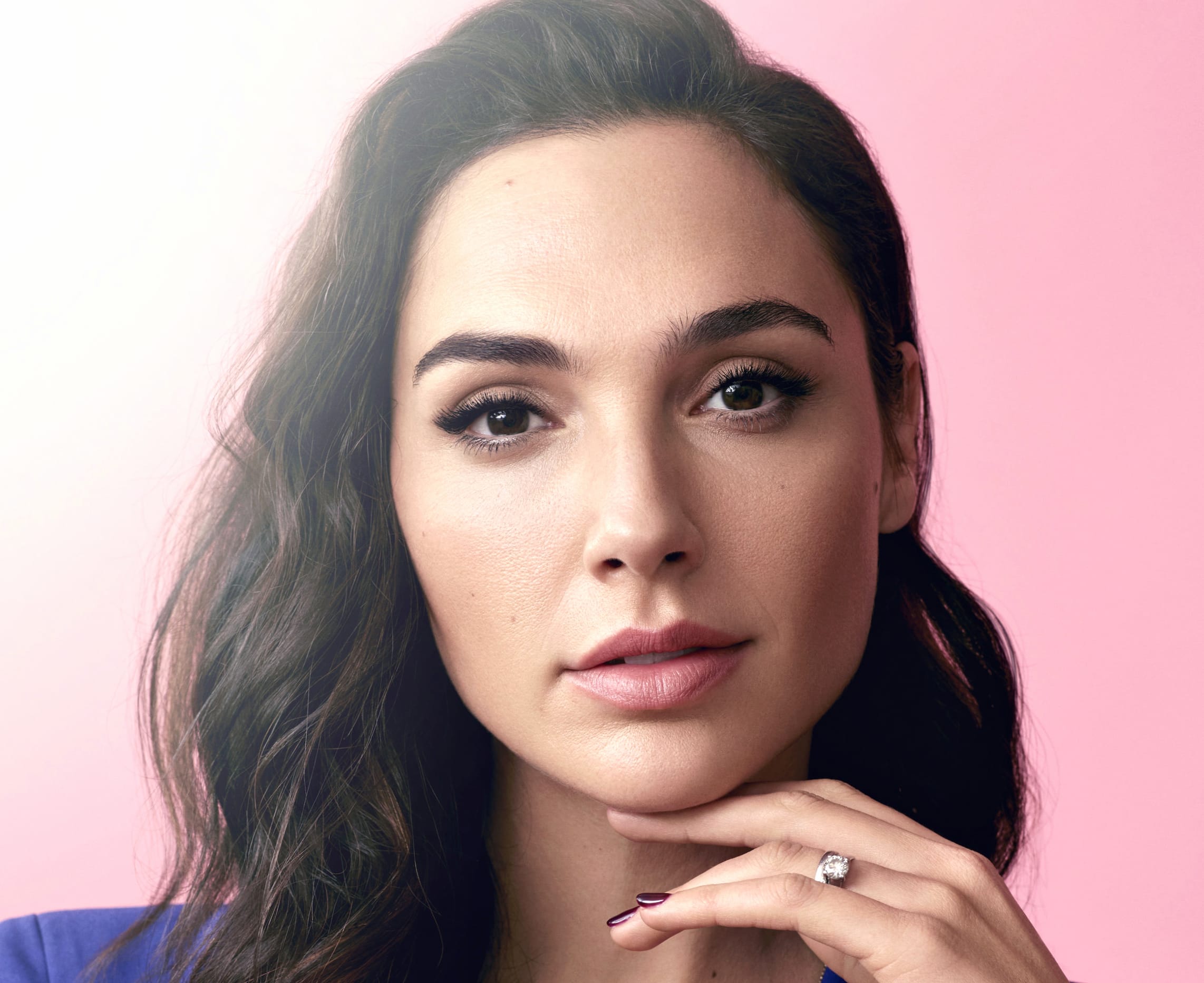 Close-up Face Brunette Brown Eyes Actress Celebrity Gal Gadot wallpapers HD quality