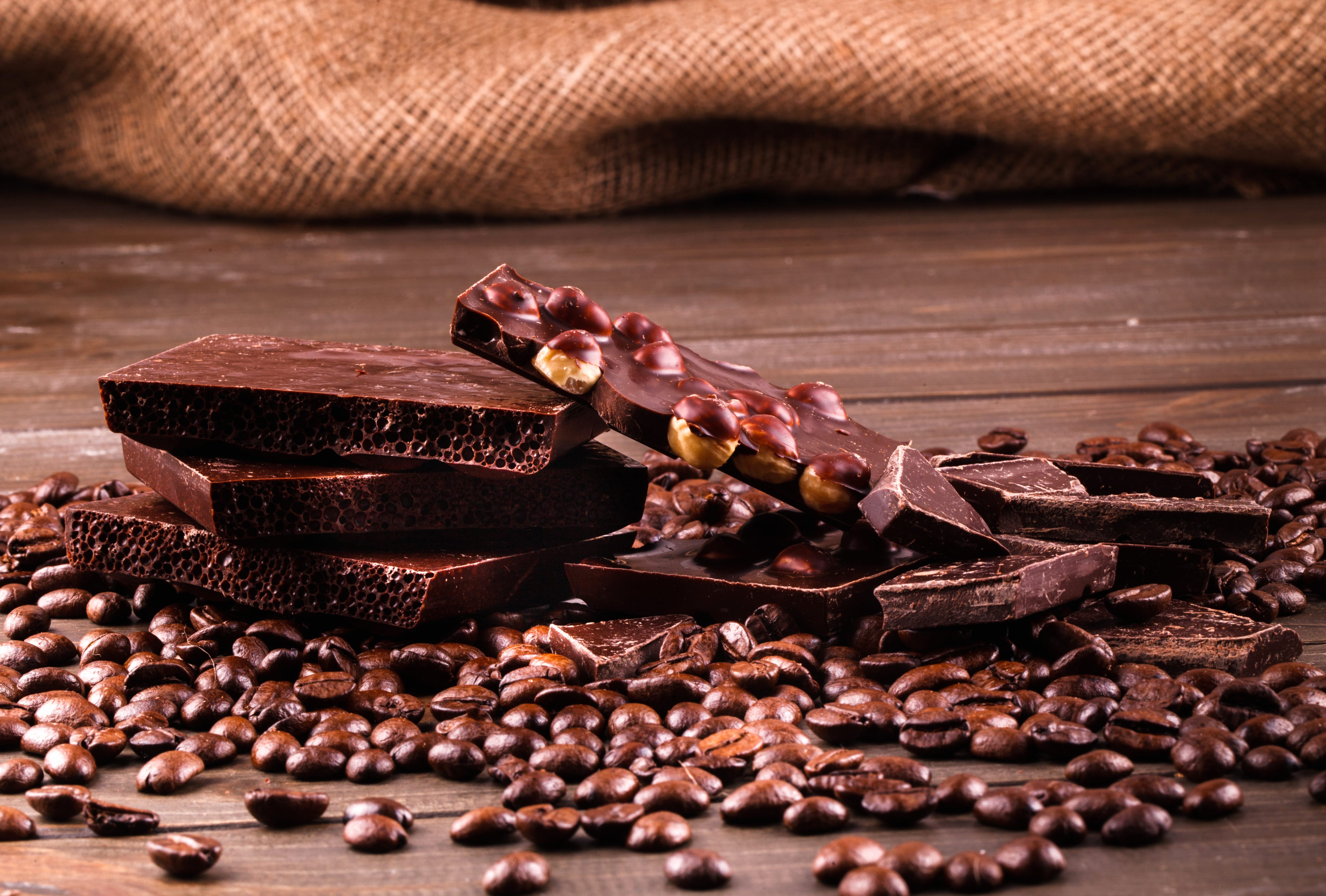 Coffee Beans Still Life Sweets Food Chocolate wallpapers HD quality