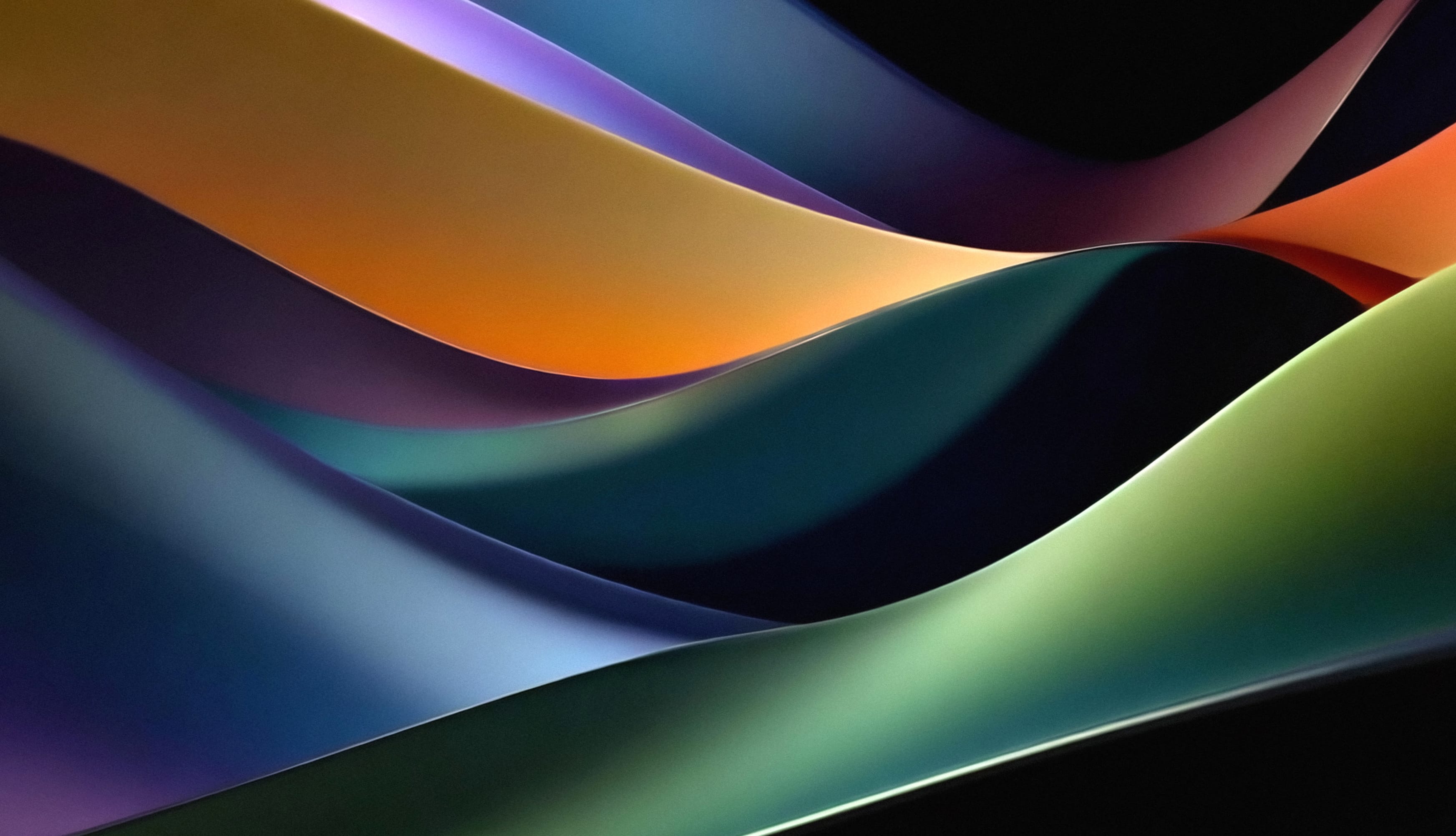 Colorful abstract Waves at 1152 x 864 size wallpapers HD quality