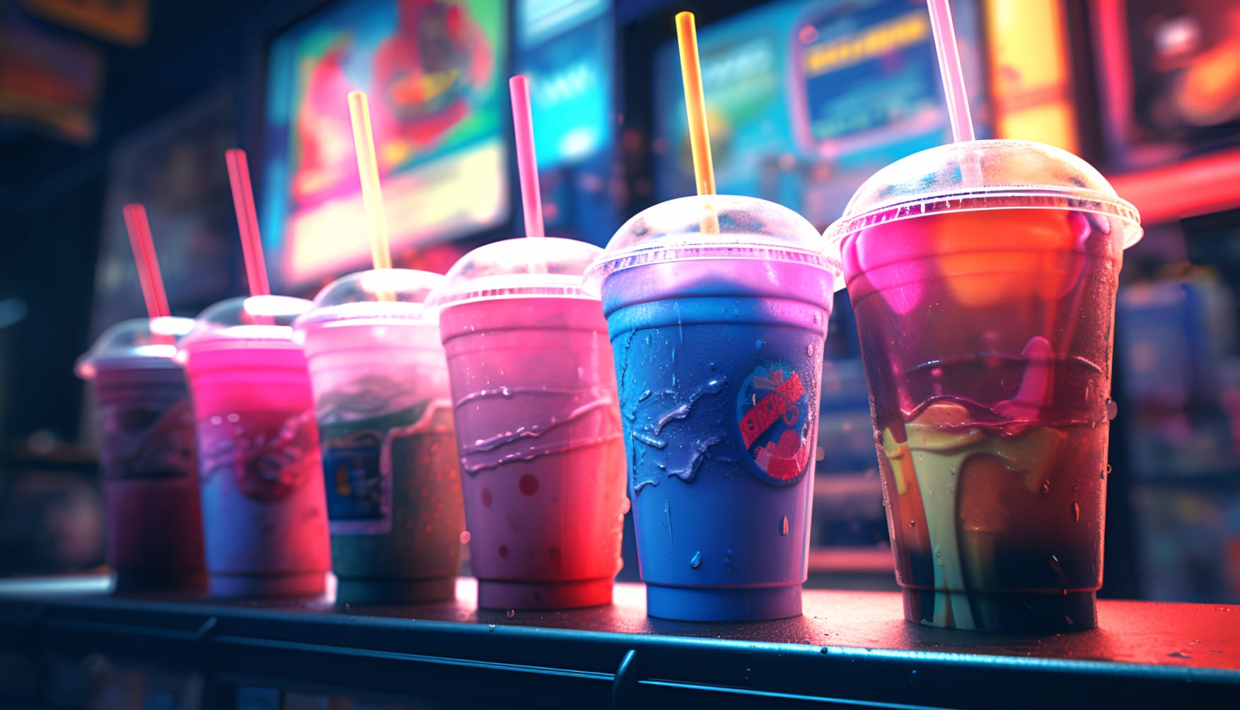 Colorful Drinks Neon Lights wallpapers HD quality