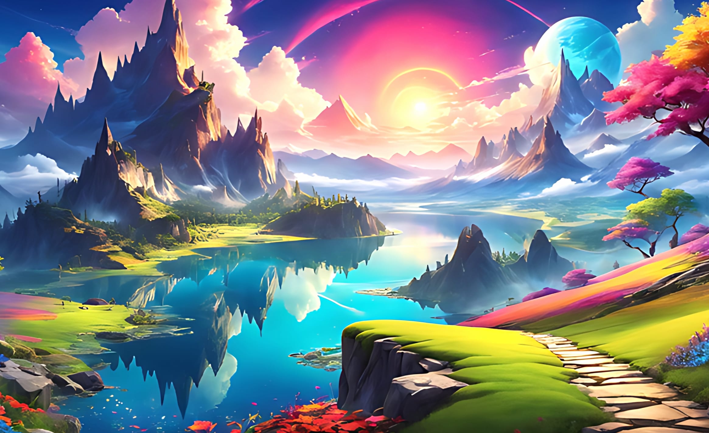 colorful fantasy world wallpapers HD quality