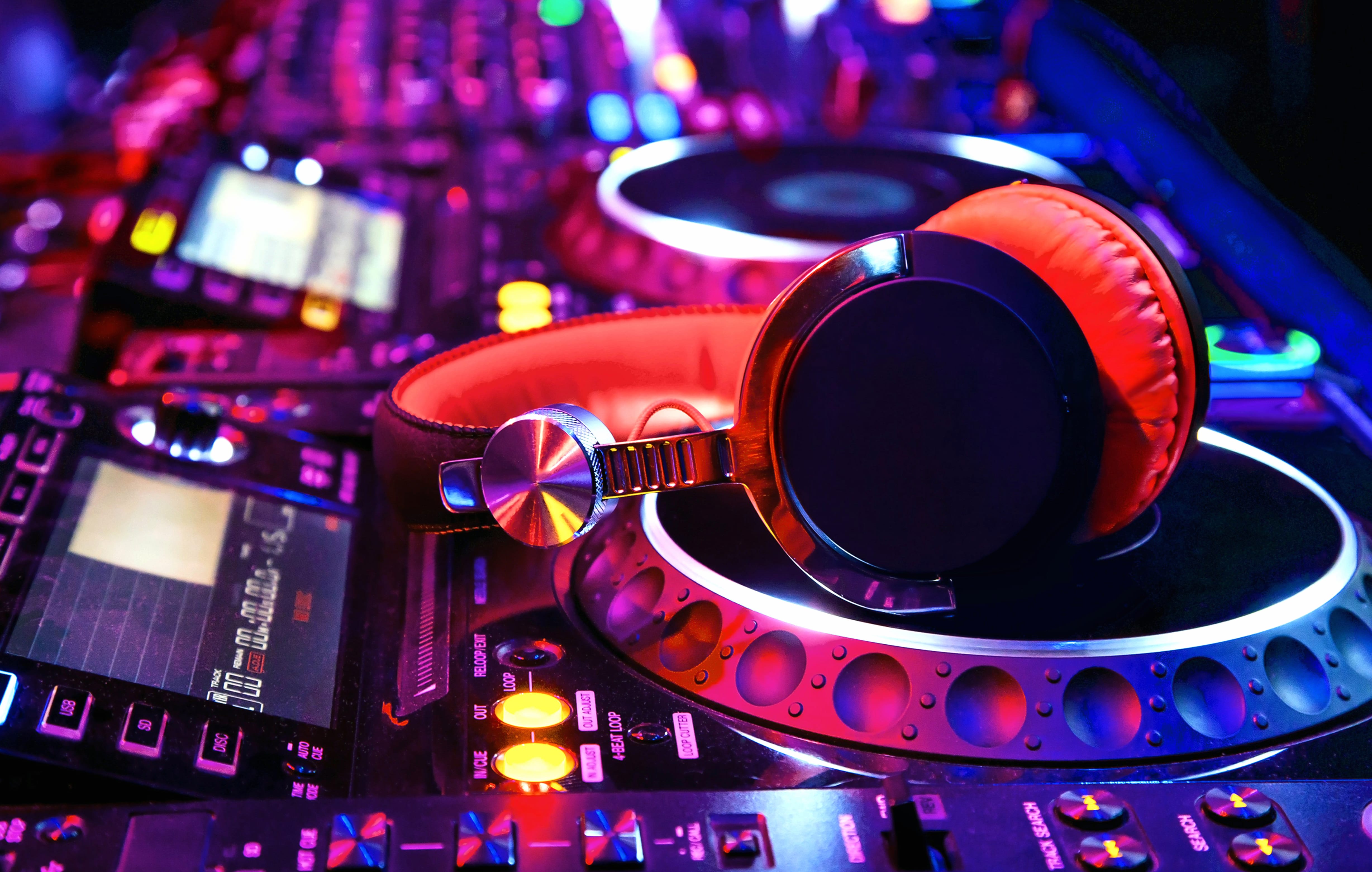 Colorful Music Headphones wallpapers HD quality