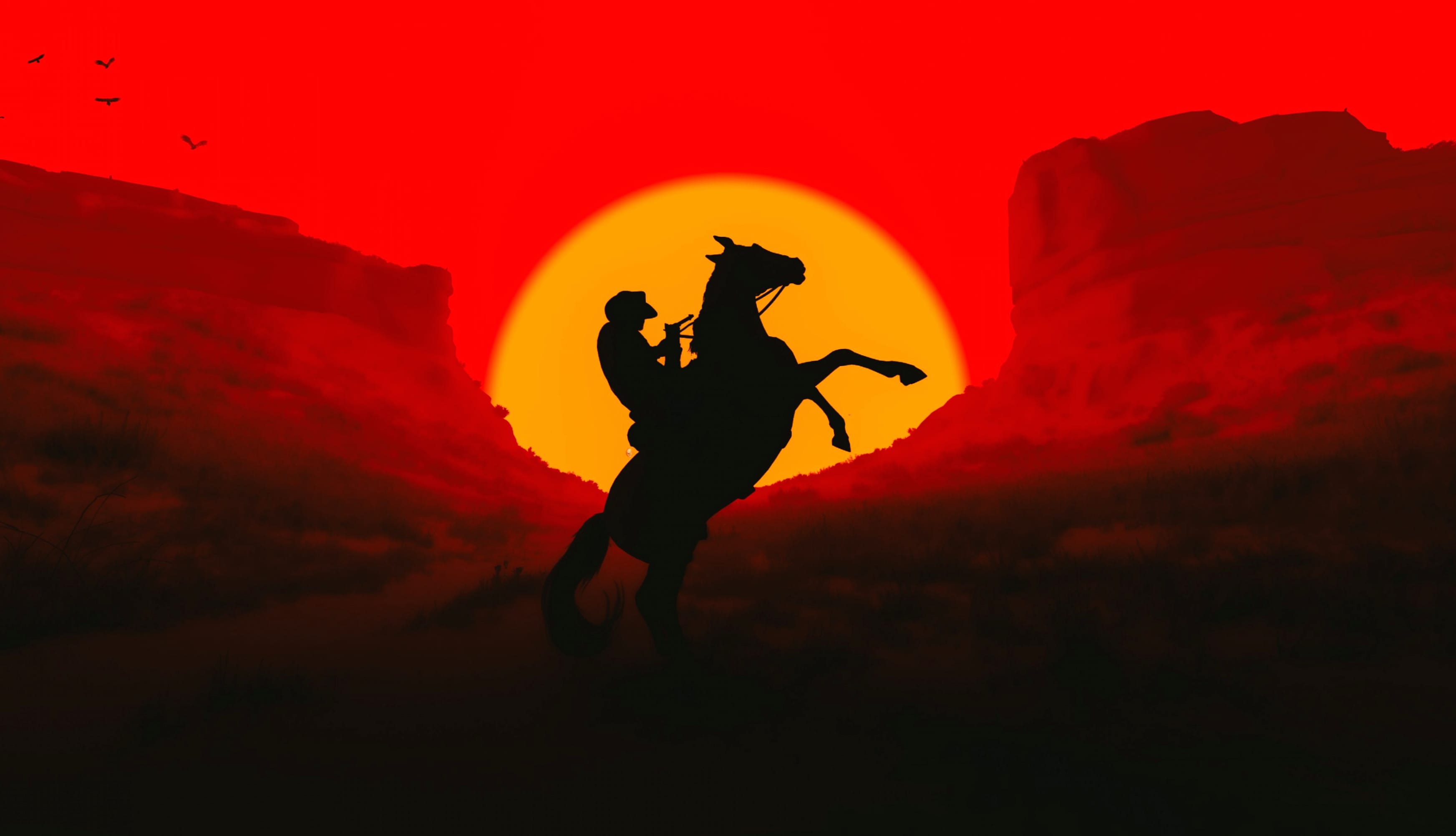 Cowboy Silhouette wallpapers HD quality