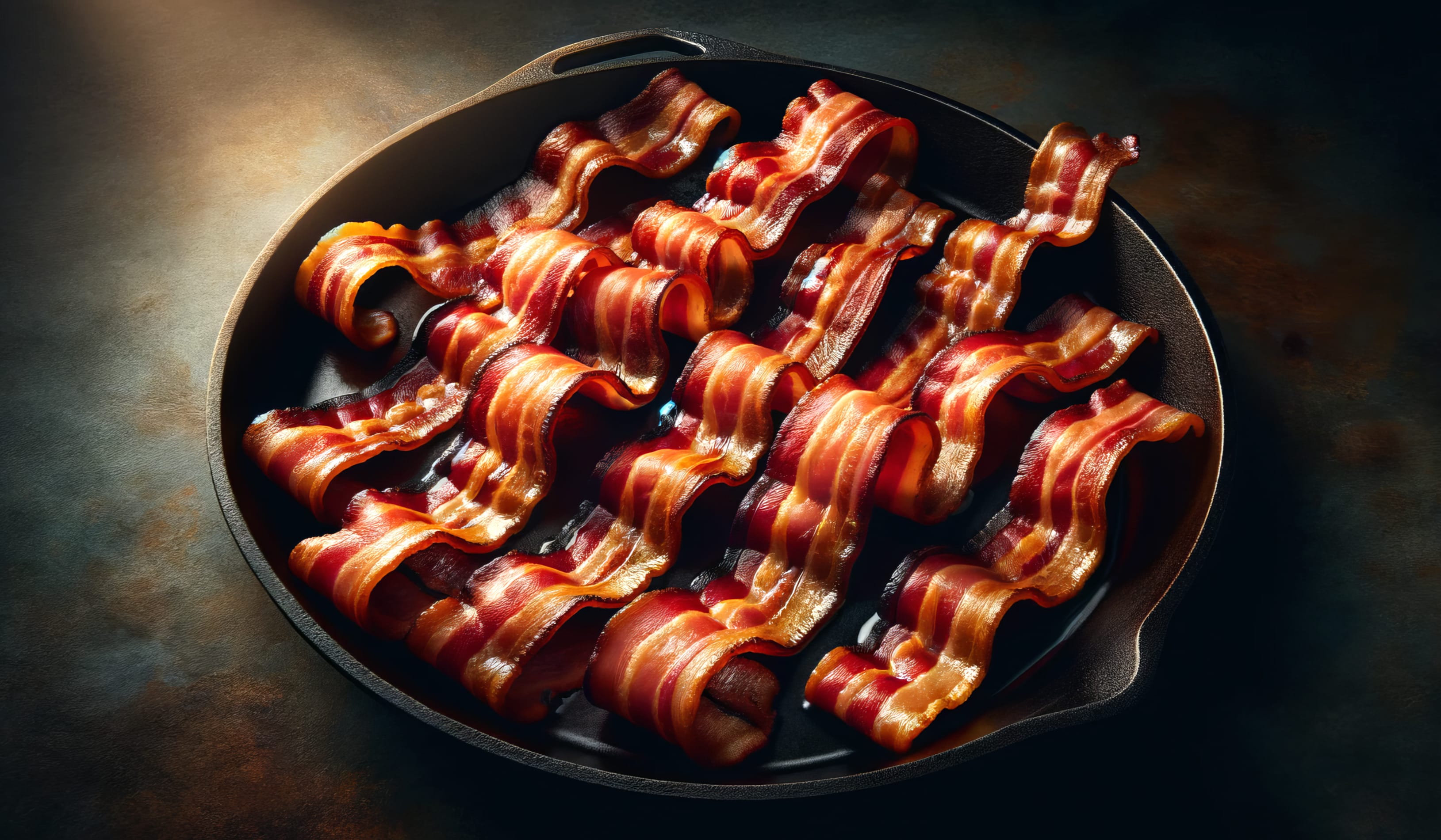 Crispy Bacon in Skillet wallpapers HD quality