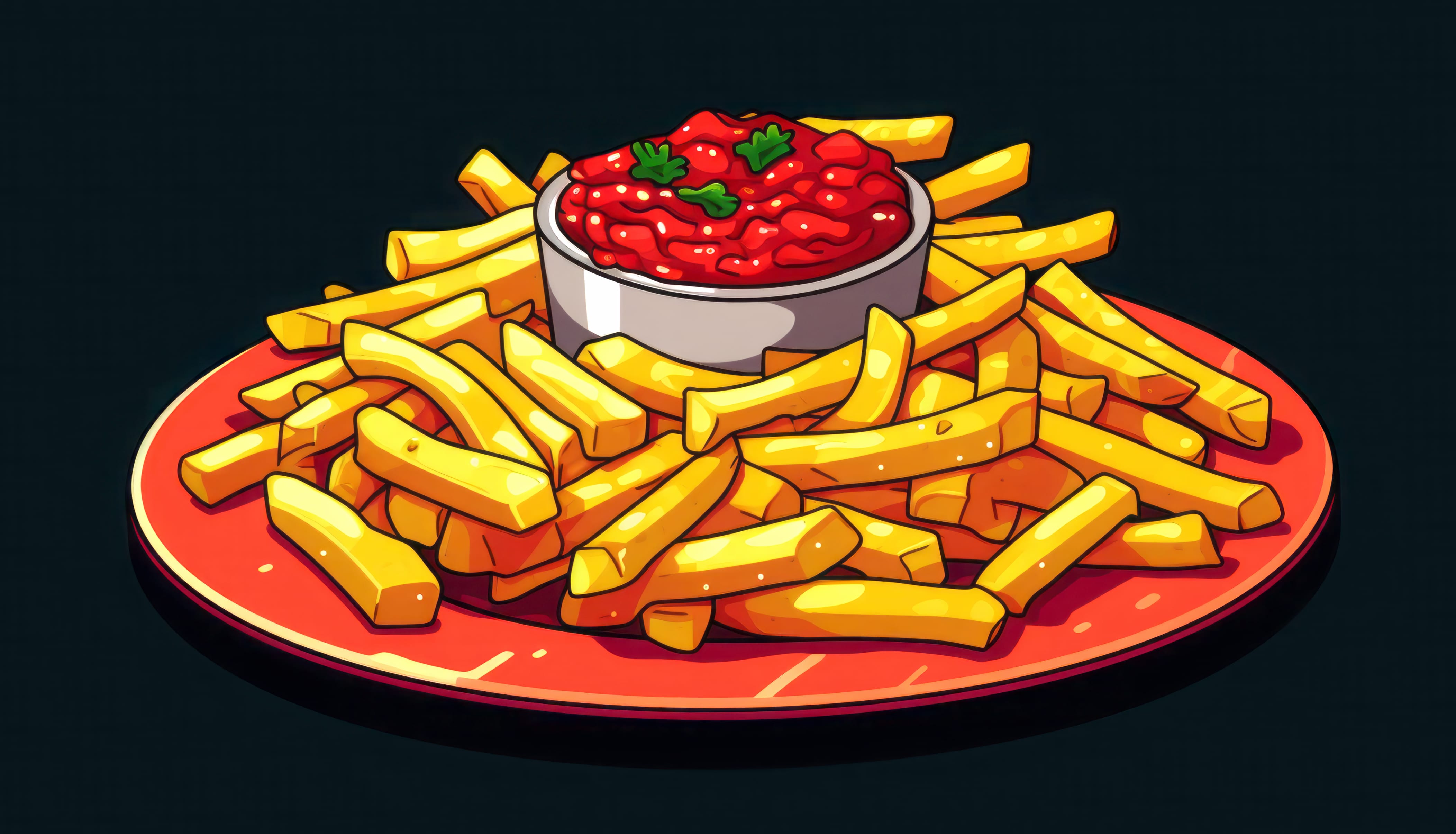 Crispy French Fries wallpapers HD quality