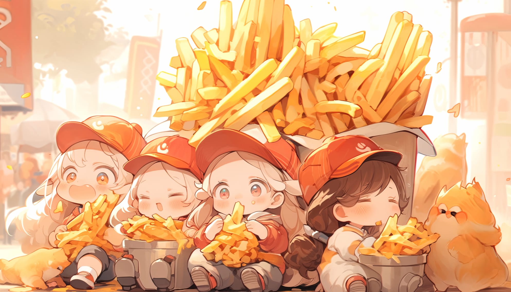 Crispy French Fries Fiesta wallpapers HD quality