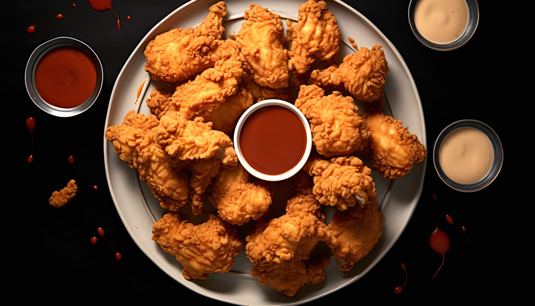 Crispy Fried Chicken Feast wallpapers HD quality