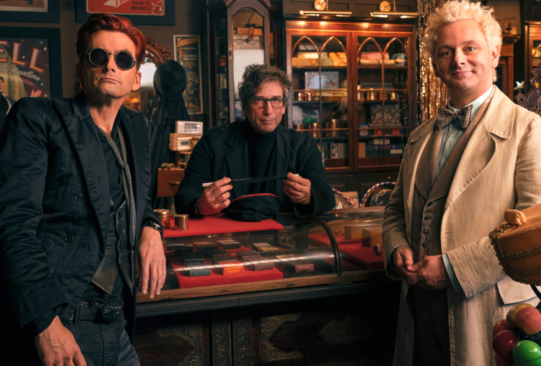 Crowley (Good Omens) David Tennant Neil Gaiman Aziraphale (Good Omens) Michael Sheen TV Show Good Omens wallpapers HD quality