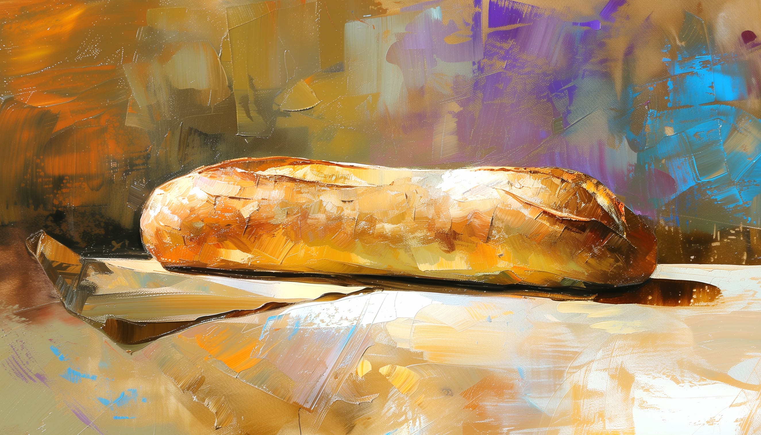 Crusty Baguette Bread wallpapers HD quality