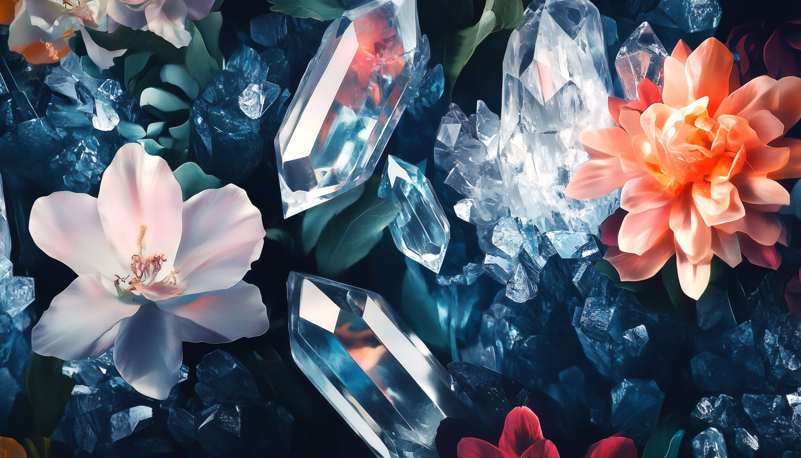 Crystal Floral Delight - Preppy wallpapers HD quality