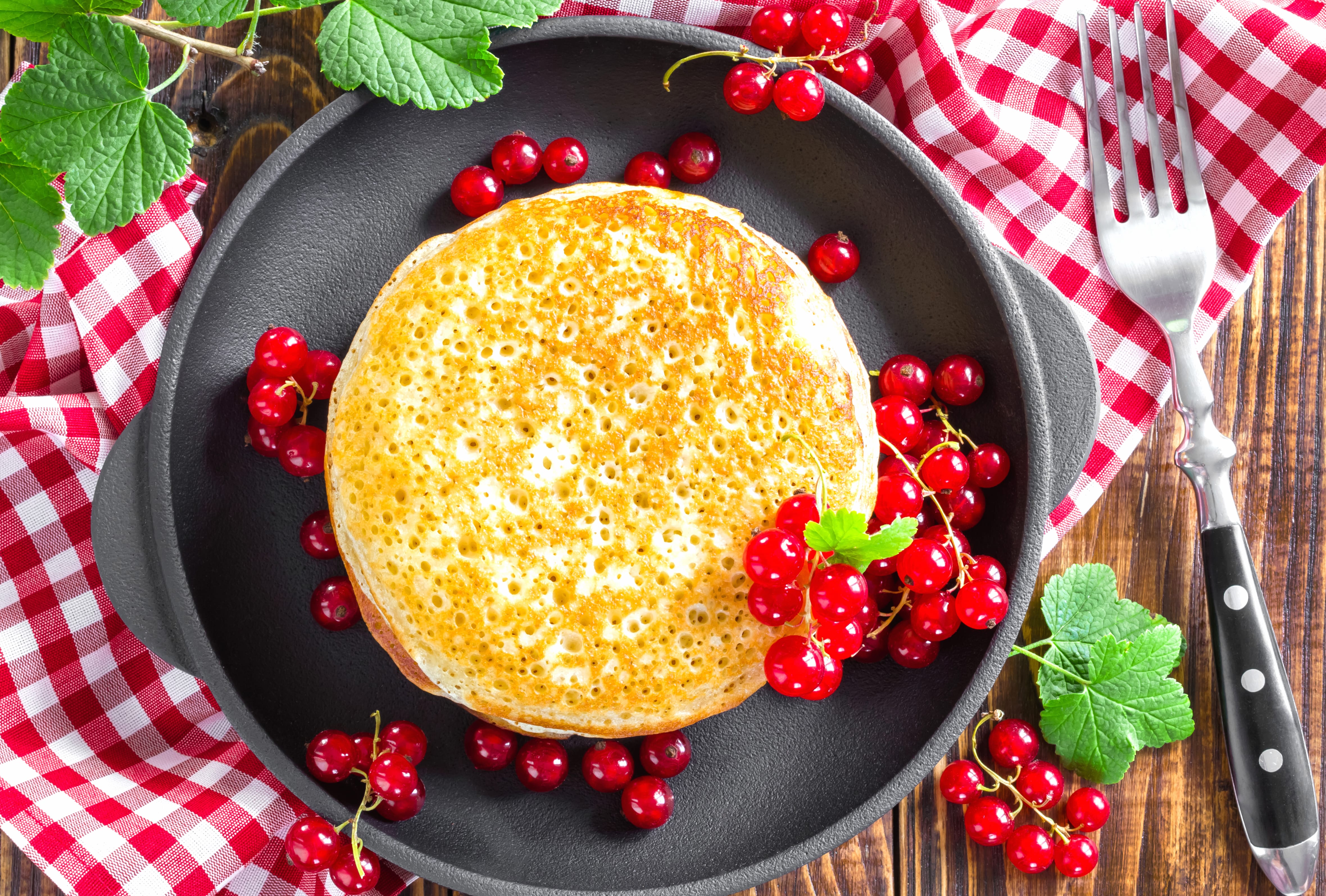 Currants Meal Food Pancake wallpapers HD quality