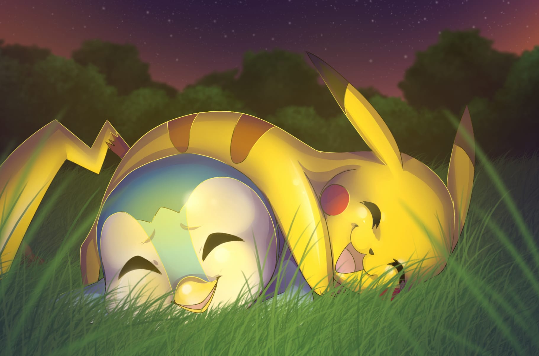 Cute Piplup and Pikachu wallpapers HD quality