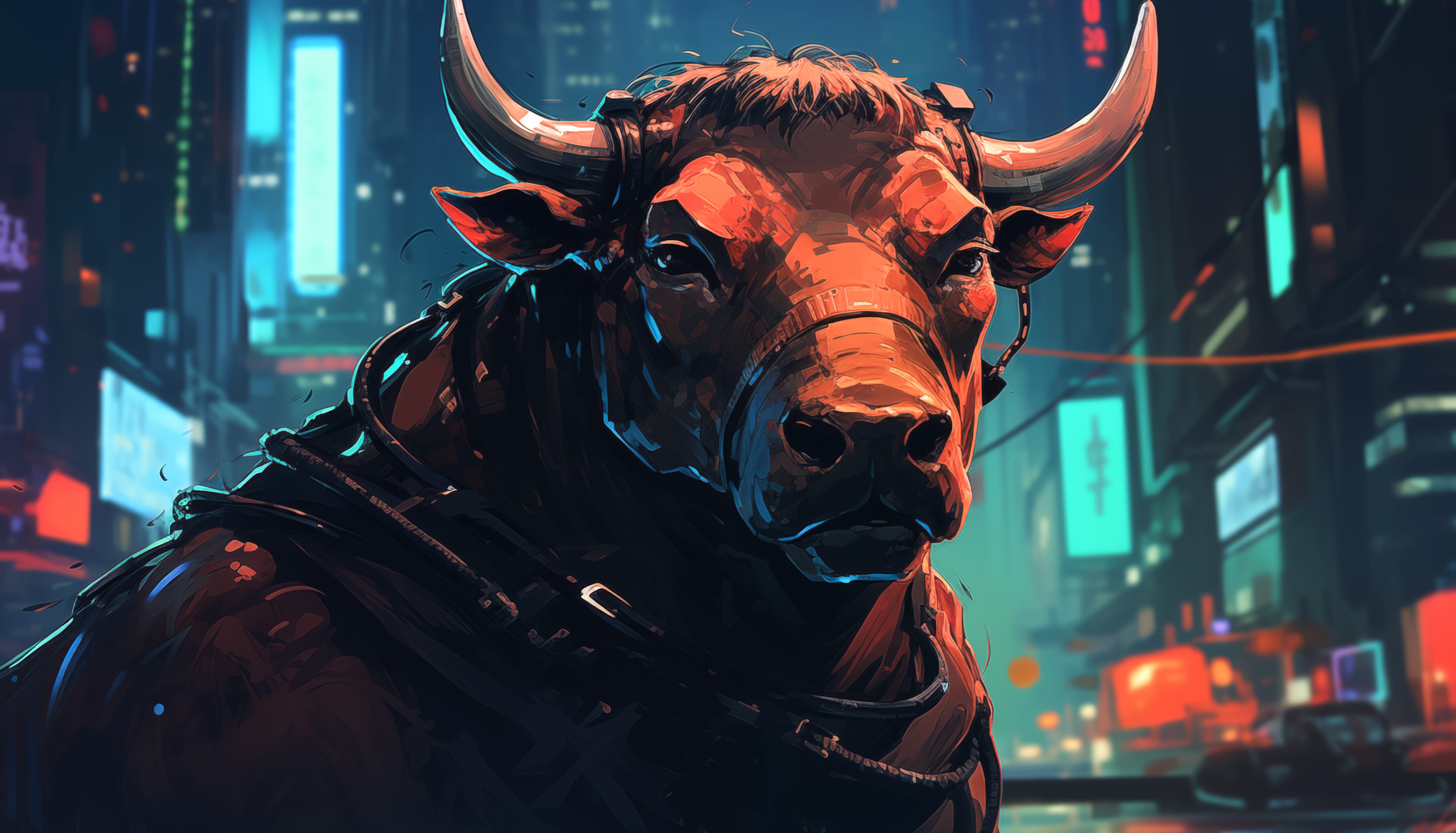 Cyberpunk Bull wallpapers HD quality