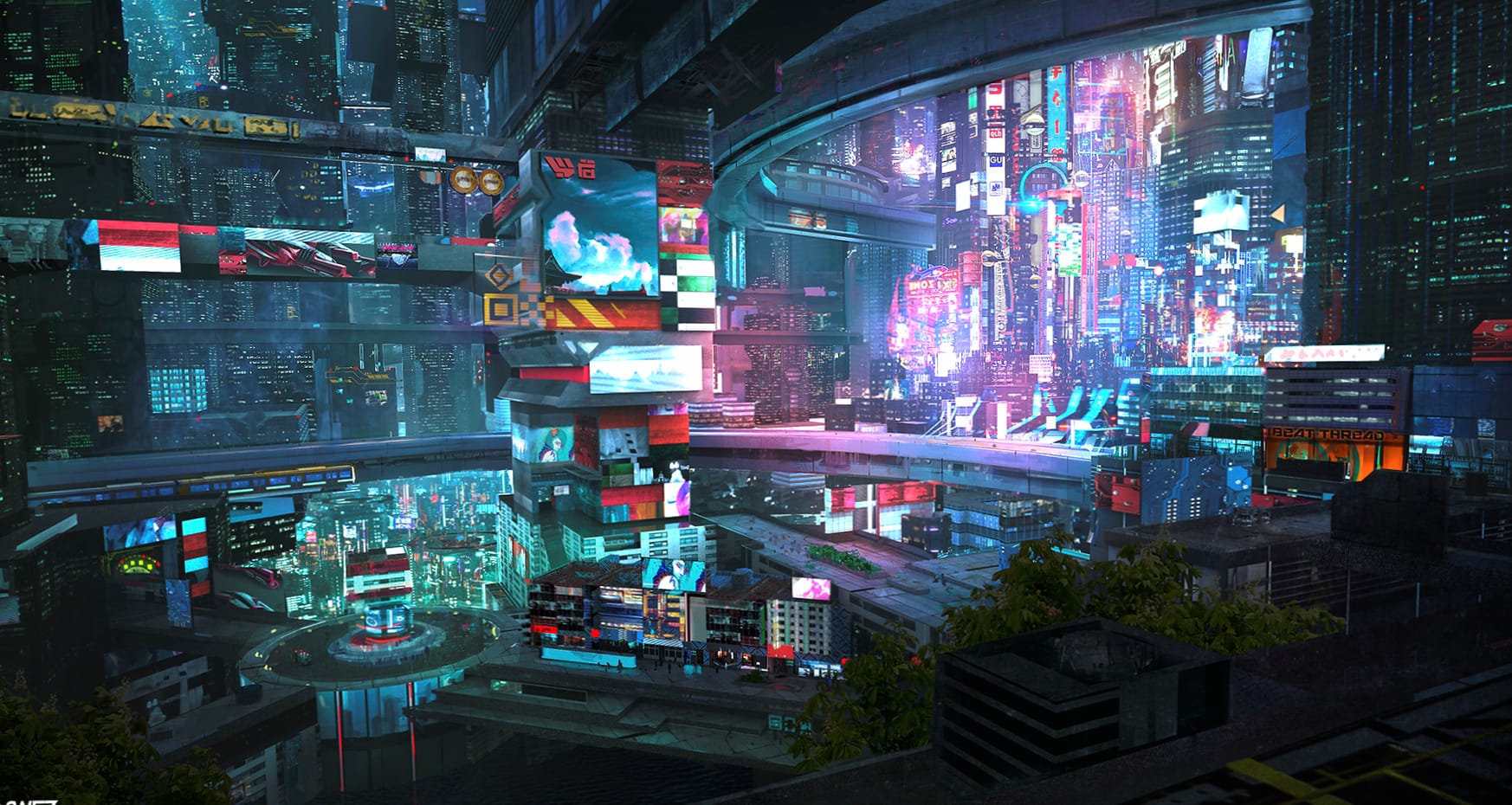 Cyberpunk Sci-Fi City wallpapers HD quality