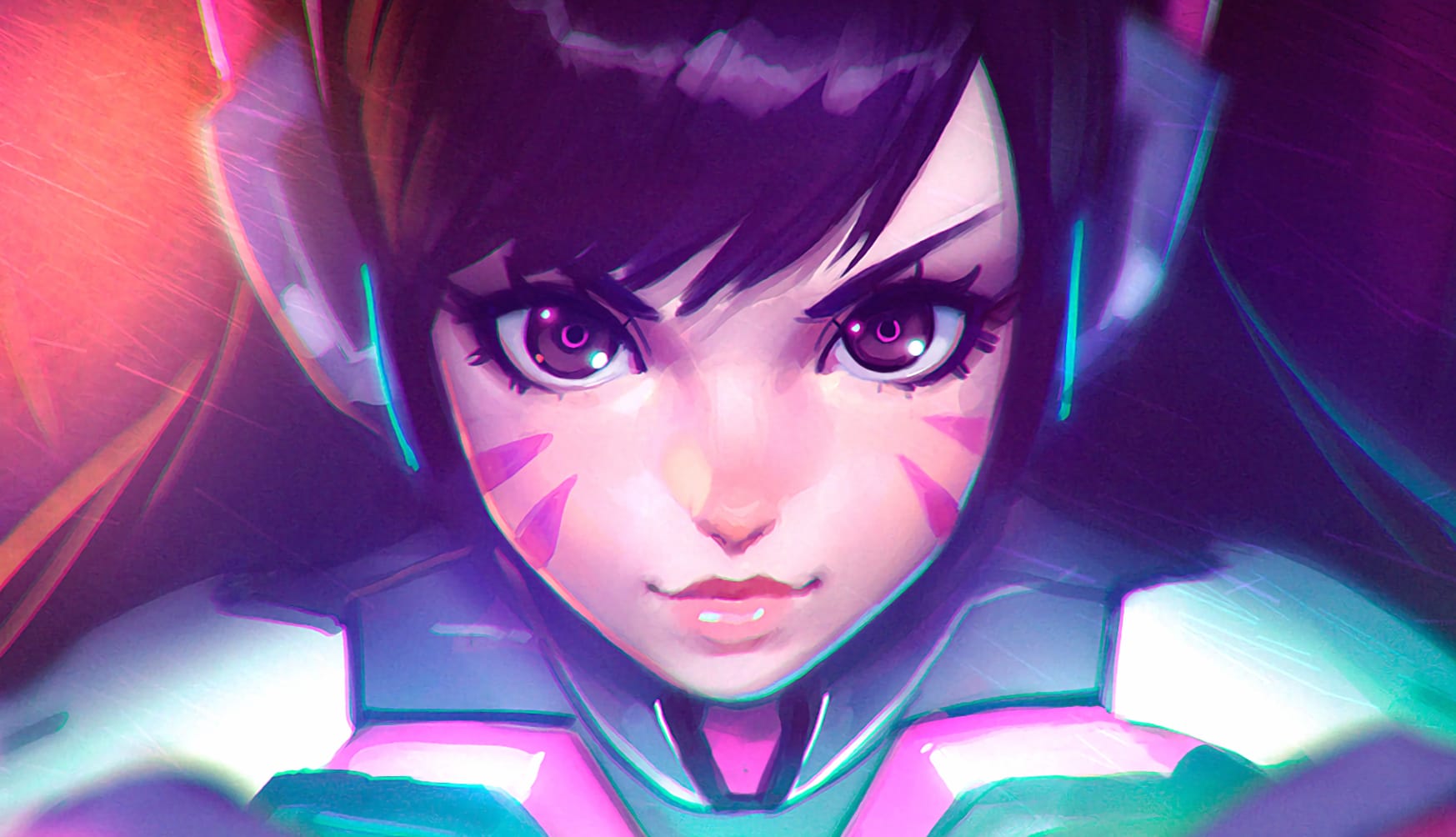 D.Va Overwatch with Brown Eyes and Hair wallpapers HD quality