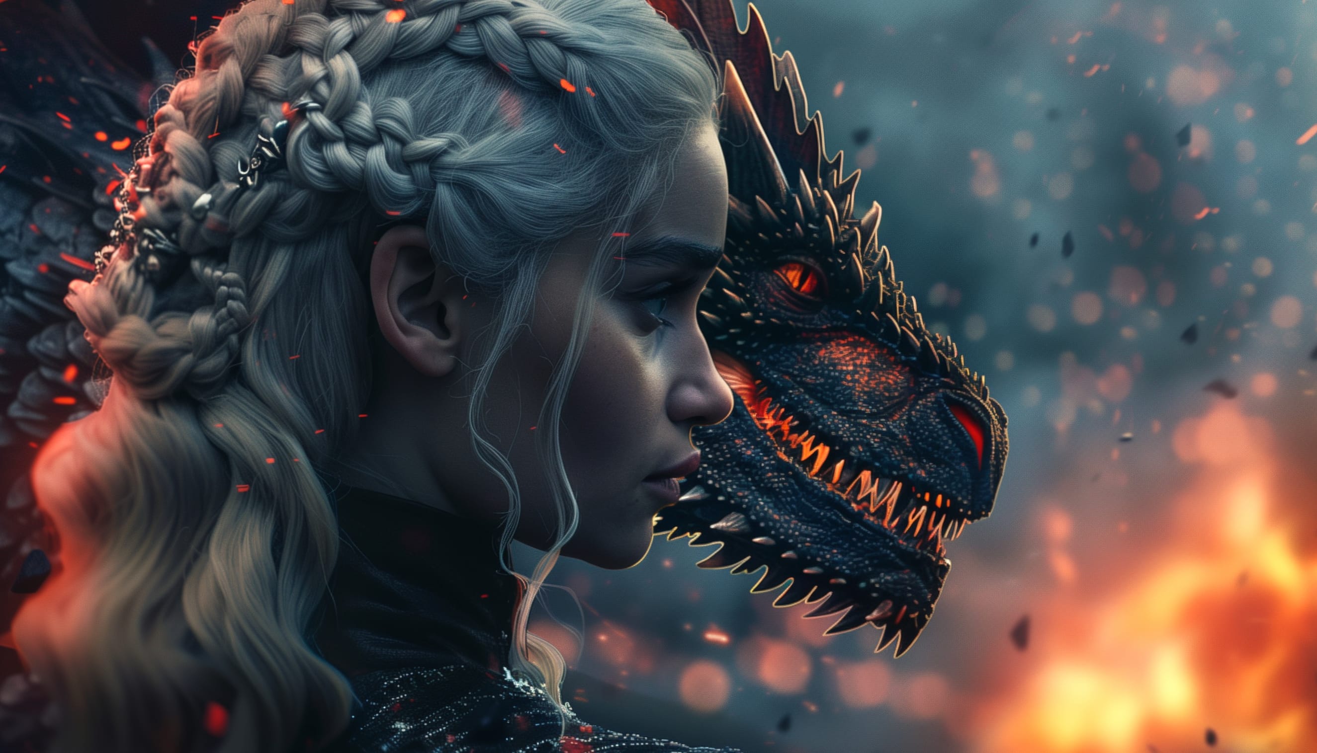 Daenerys & Dragon Game of Thrones wallpapers HD quality