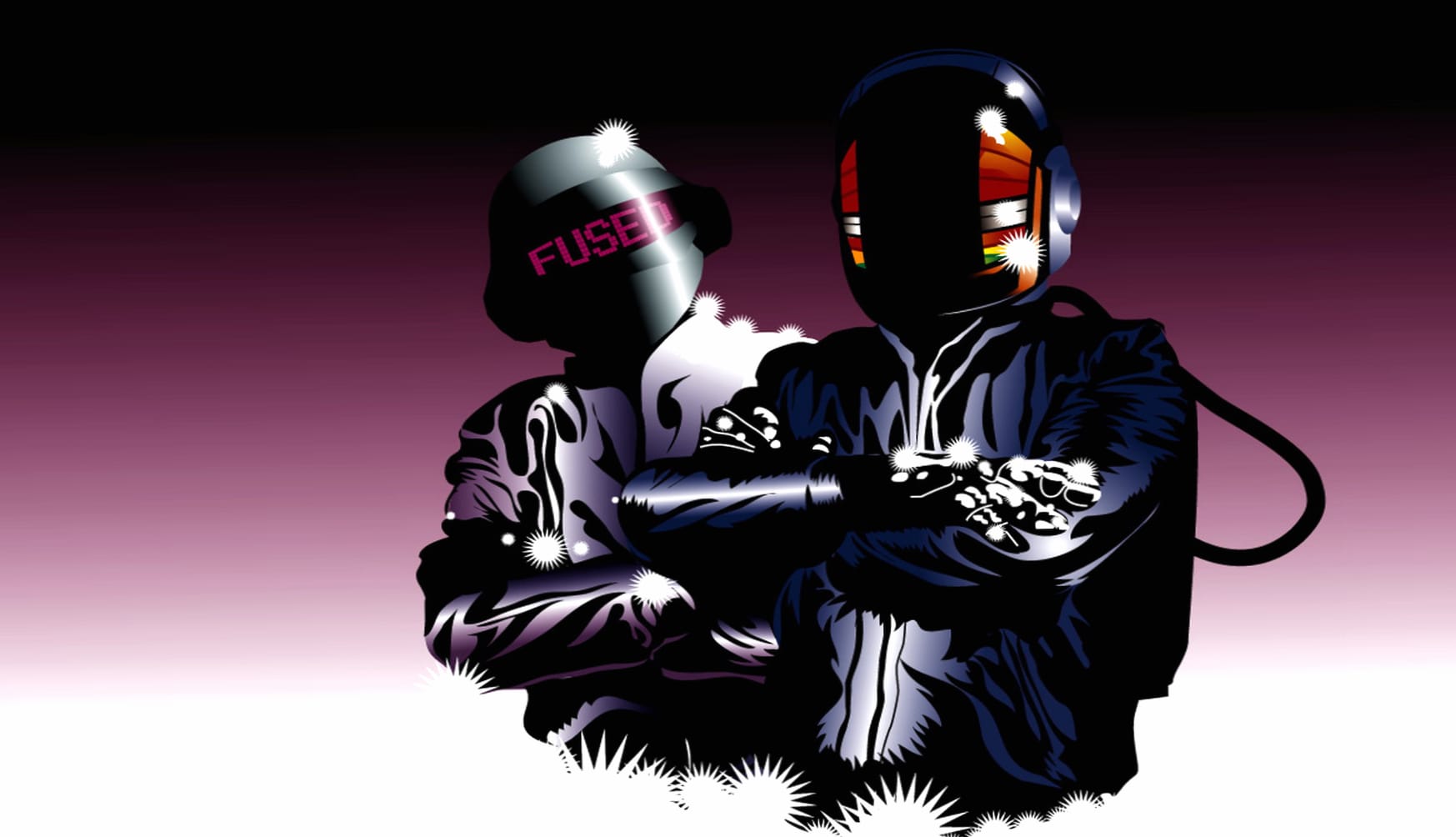 Daft Punk Iconic Music Duo Awaits at 2048 x 2048 iPad size wallpapers HD quality