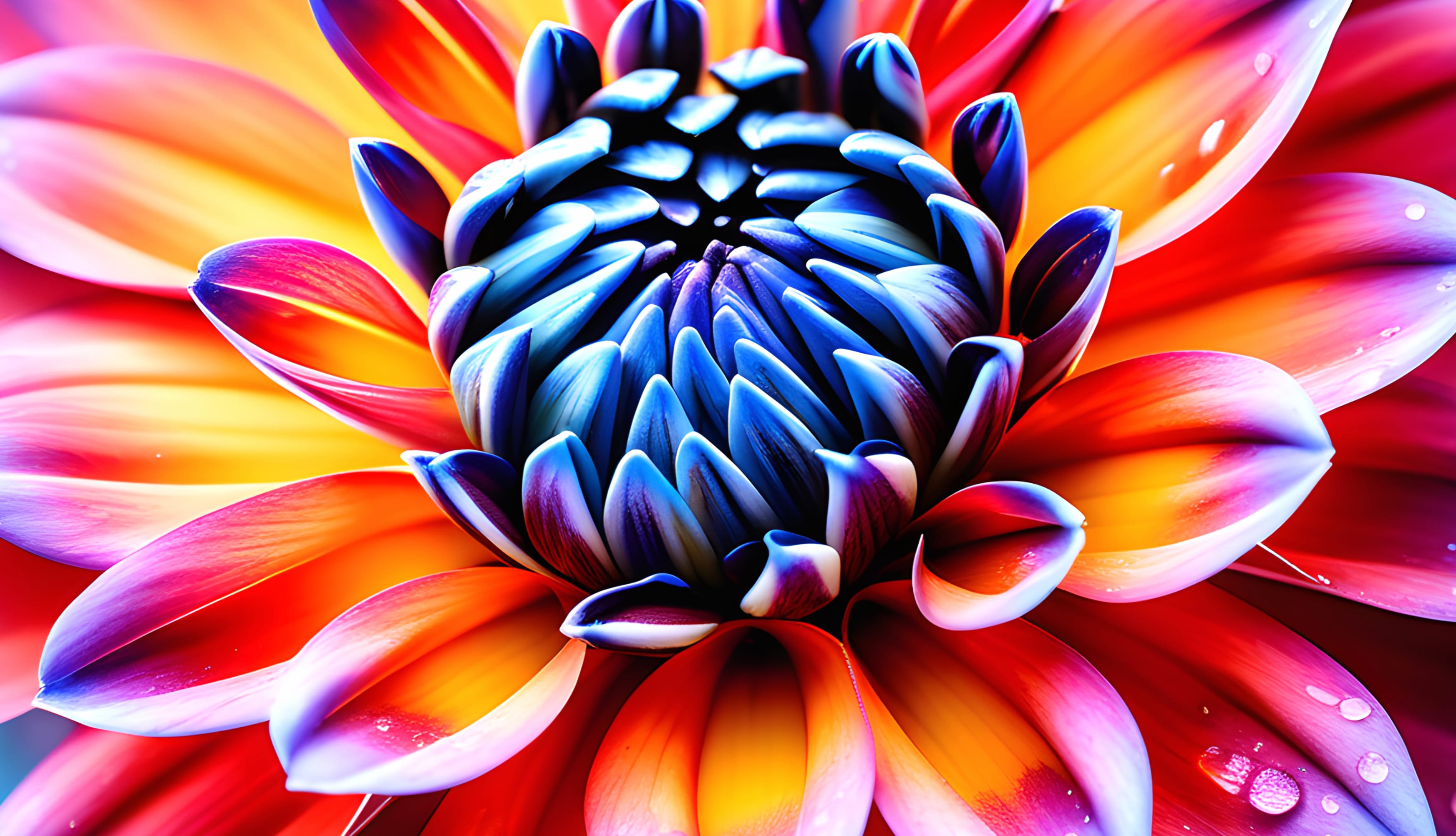 Dahlia flower AI art wallpapers HD quality