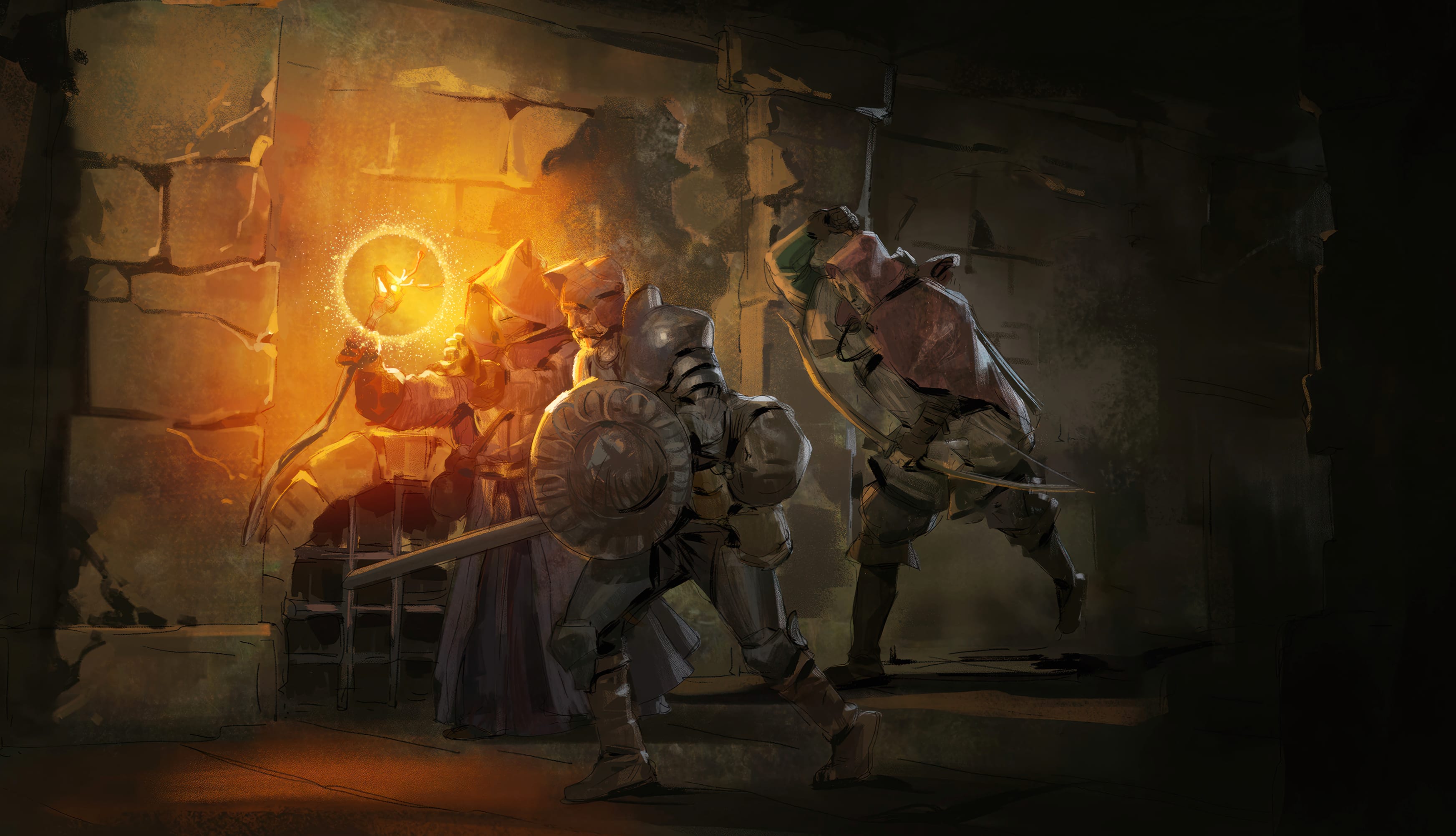 Dark and Darker Epic Dungeon Battle 4K — Free! at 640 x 1136 iPhone 5 size wallpapers HD quality