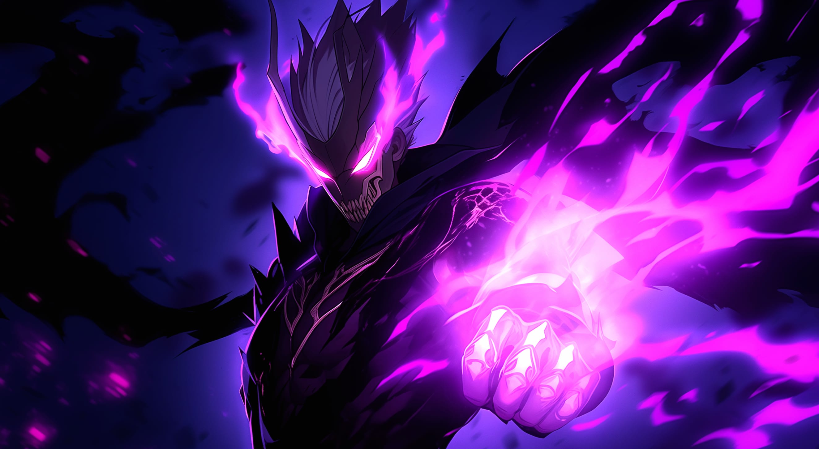 Dark Anime Devil Phonk Style Background at 1366 x 768 HD size wallpapers HD quality