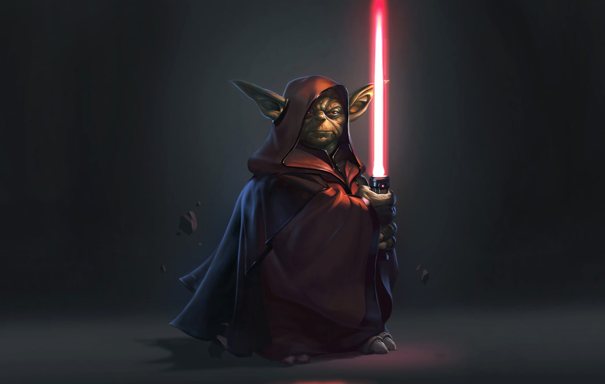 Dark Side Yoda at 1152 x 864 size wallpapers HD quality