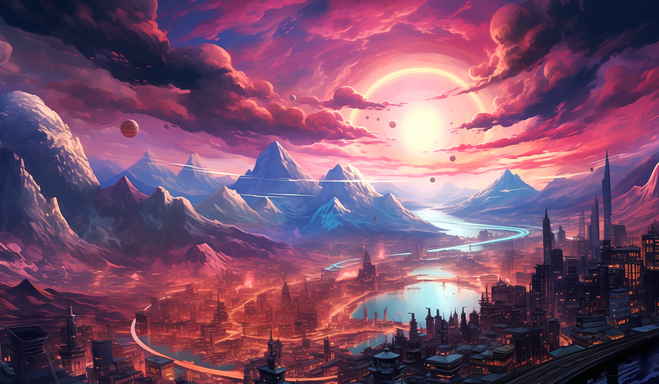 Dawn of the Cosmic City at 1680 x 945 HD size wallpapers HD quality