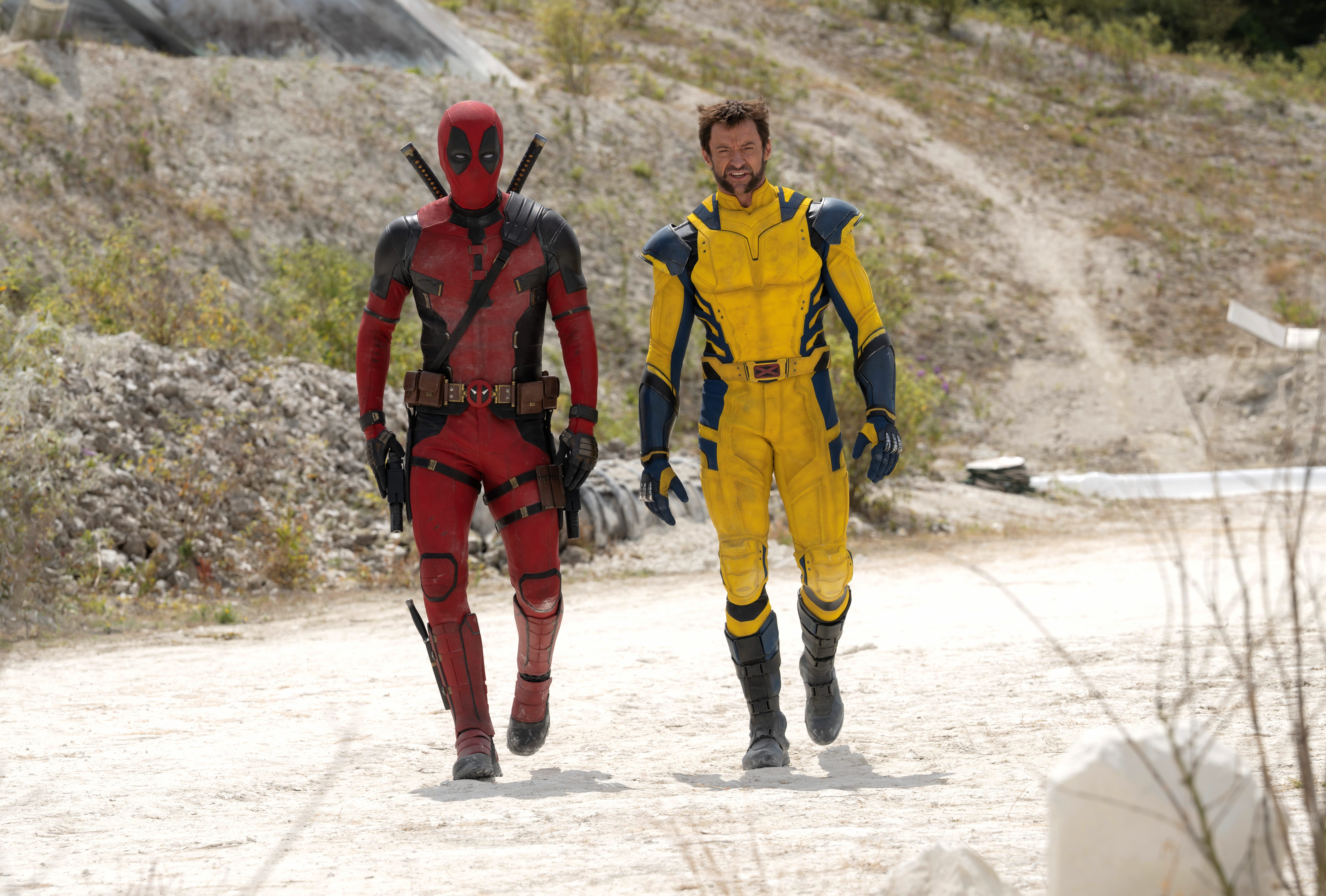 Deadpool 3 - Dynamic Duo Action Scene at 1152 x 864 size wallpapers HD quality