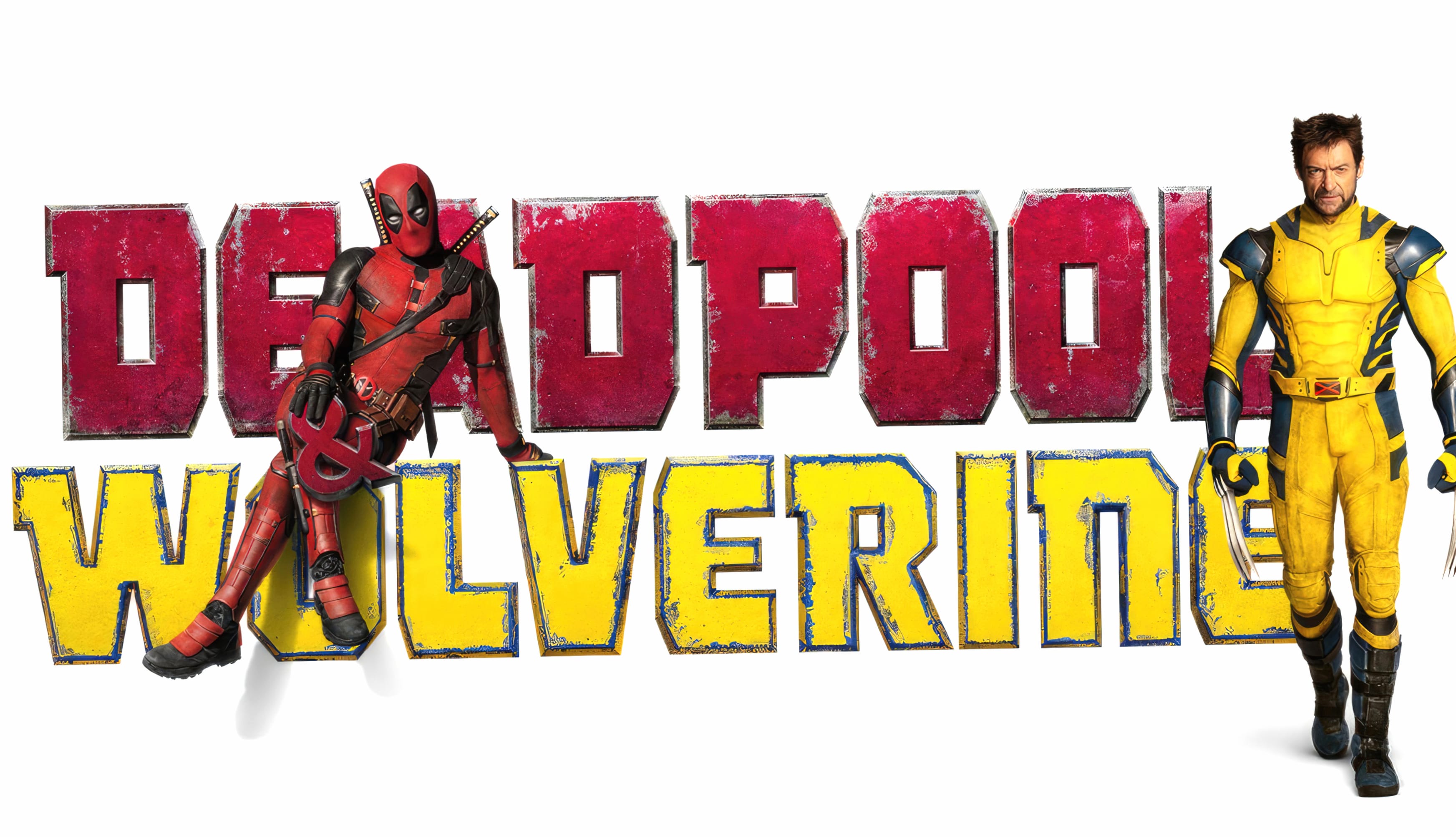 Deadpool & Wolverine Logo at 640 x 1136 iPhone 5 size wallpapers HD quality