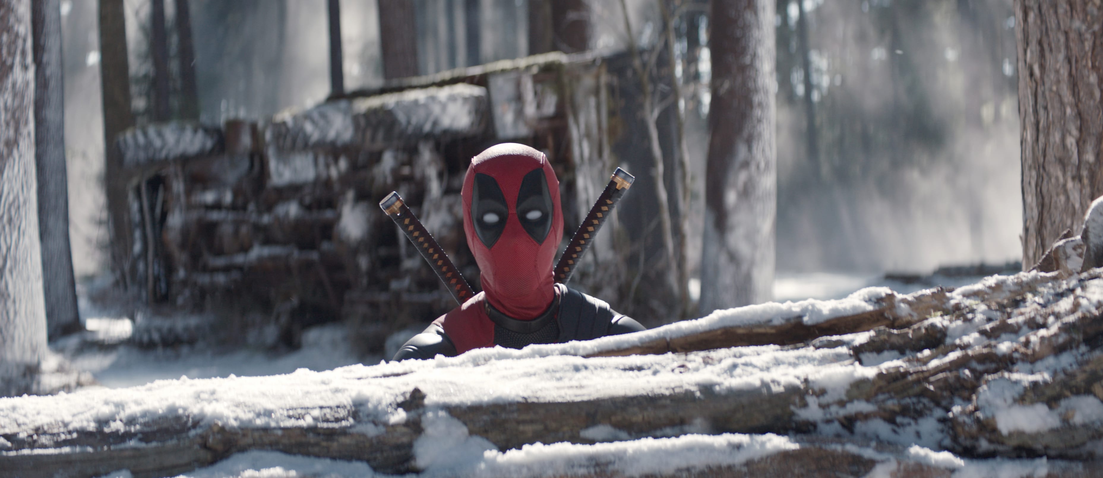 Deadpool Winter Scene HD Desktop Wallpaper at 1334 x 750 iPhone 7 size wallpapers HD quality