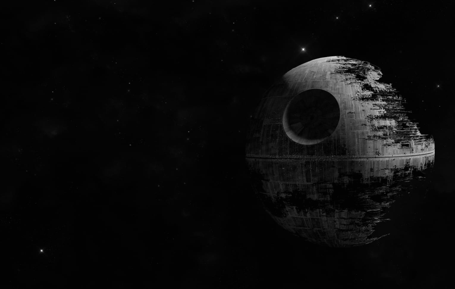 Death Star Sci-Fi Star Wars at 1600 x 1200 size wallpapers HD quality