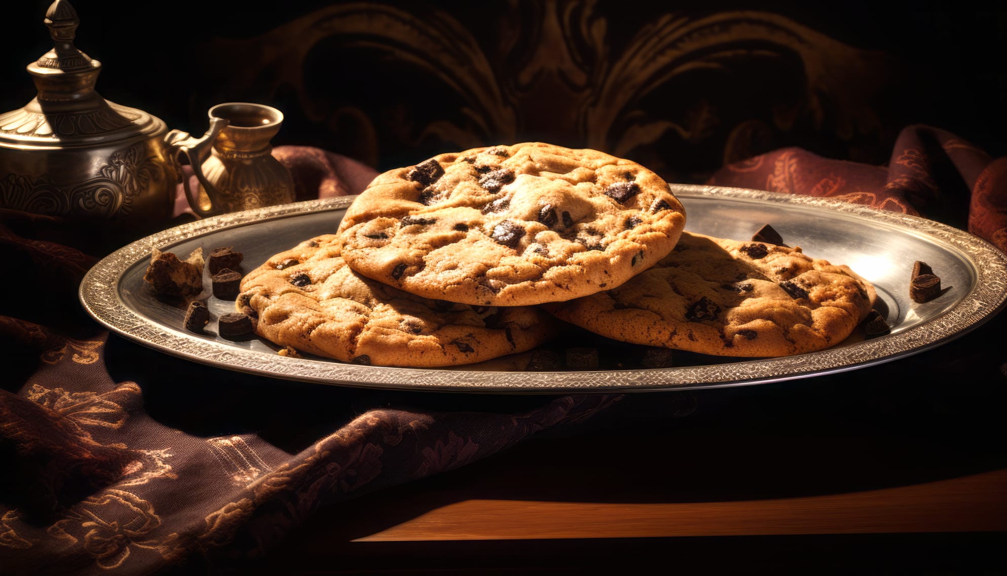 Decadent Chocolate Chip Cookies wallpapers HD quality