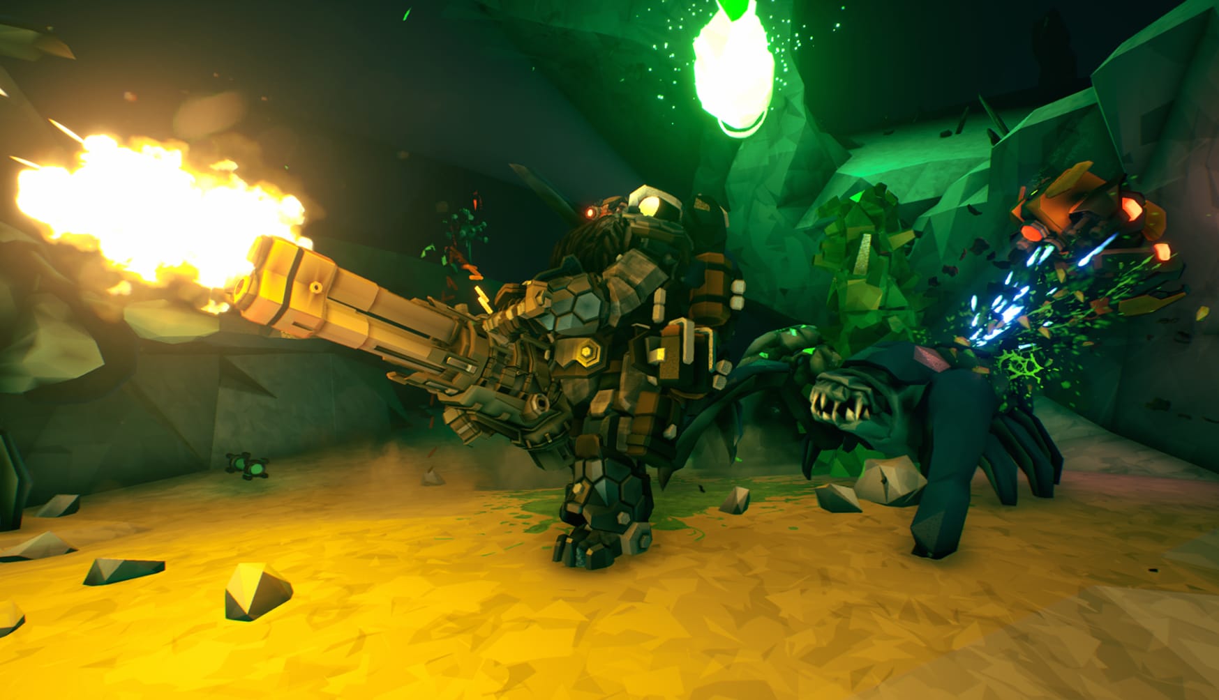 Deep Rock Galactic Survivor Intense Gameplay Scene wallpapers HD quality