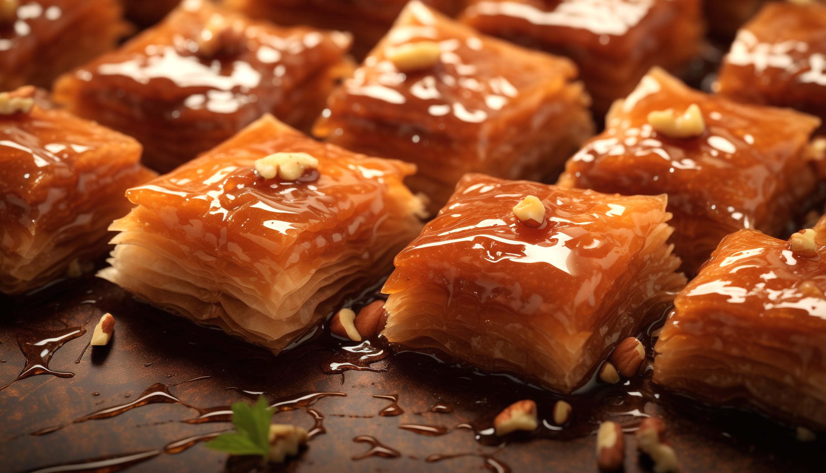 Delectable Baklava for Gourmet Dessert Lovers wallpapers HD quality