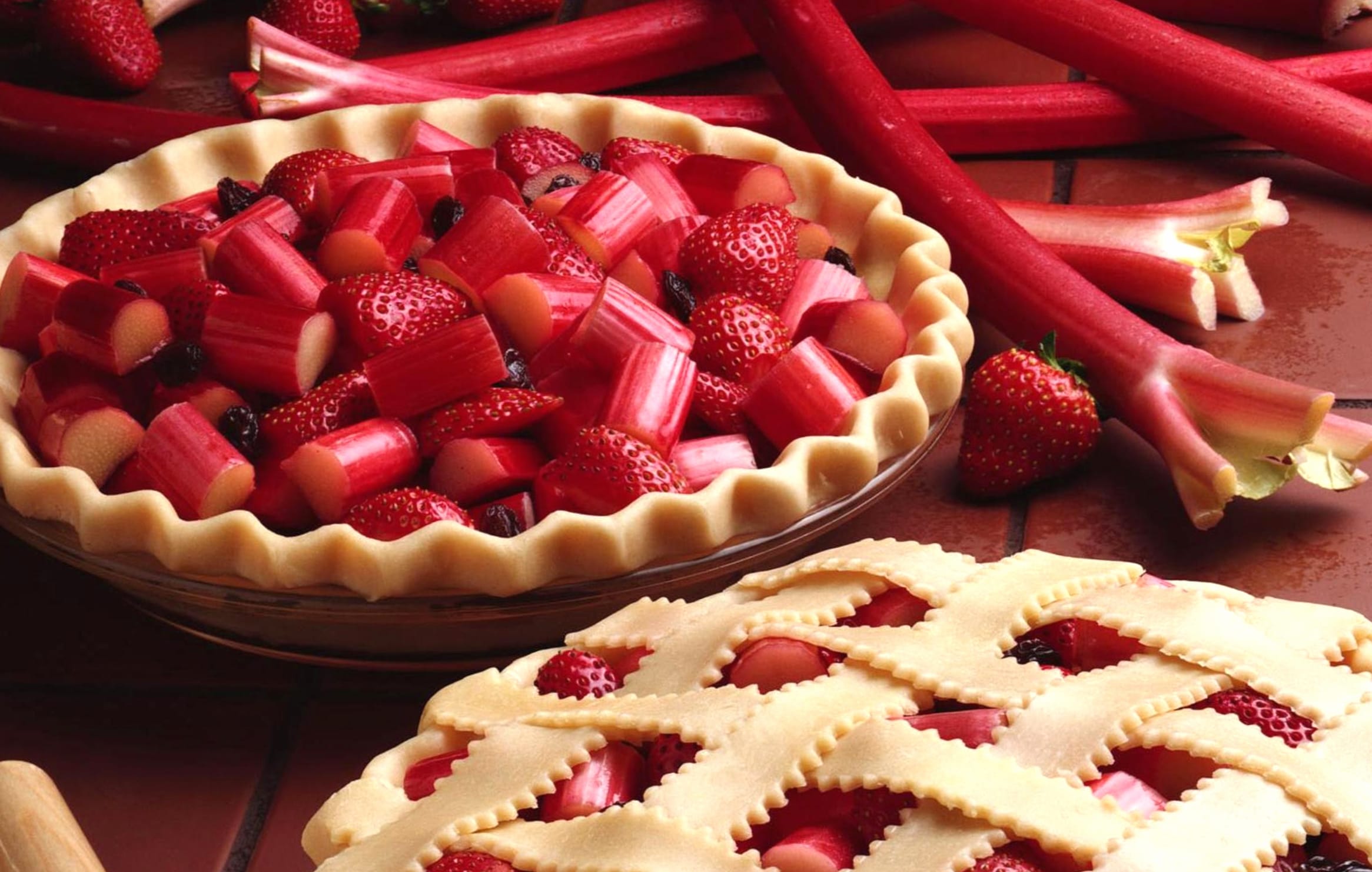 Delicious Berry Rhubarb Pie - wallpapers HD quality