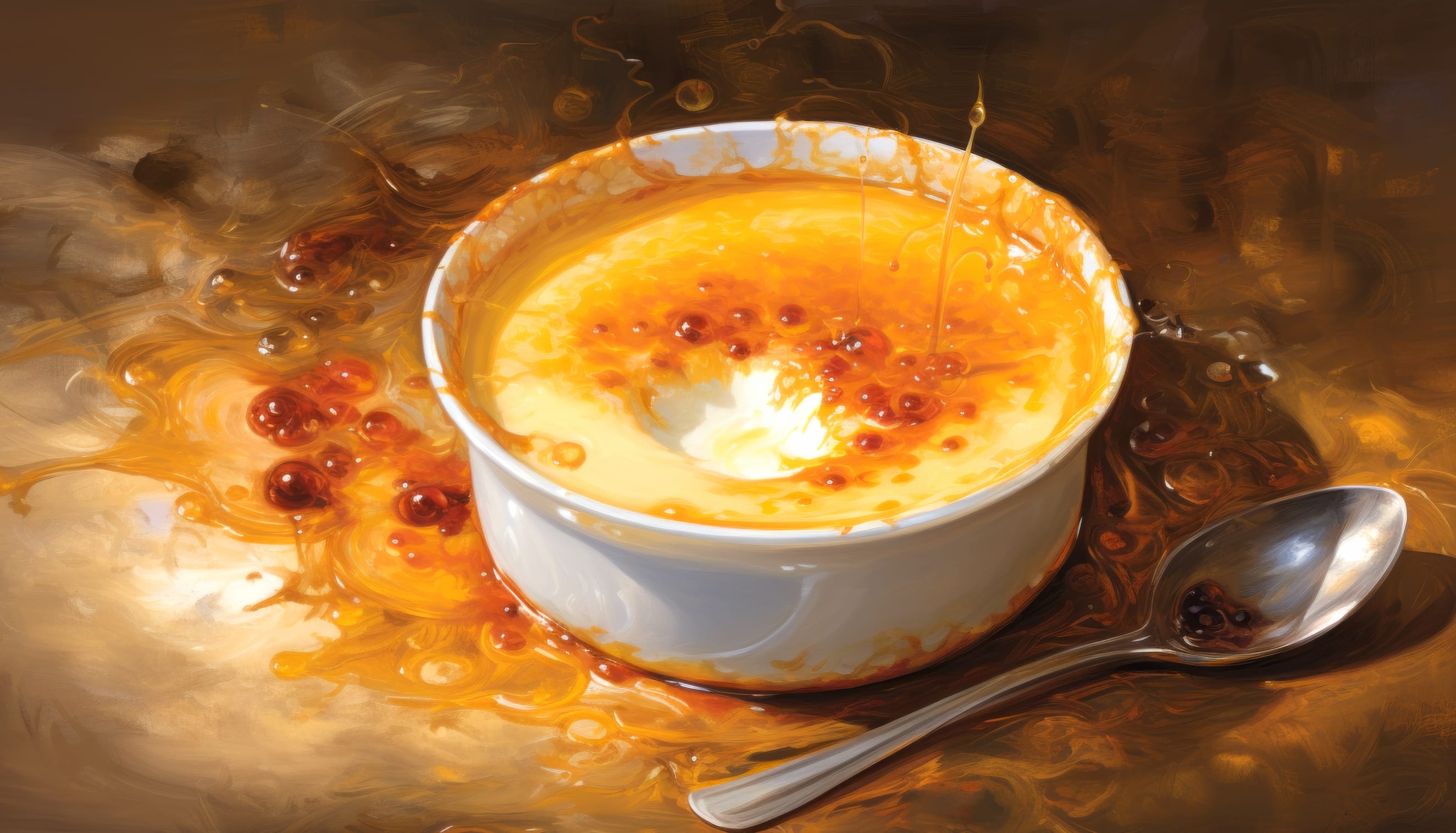 Delicious Crème Brûlée for Desktop wallpapers HD quality