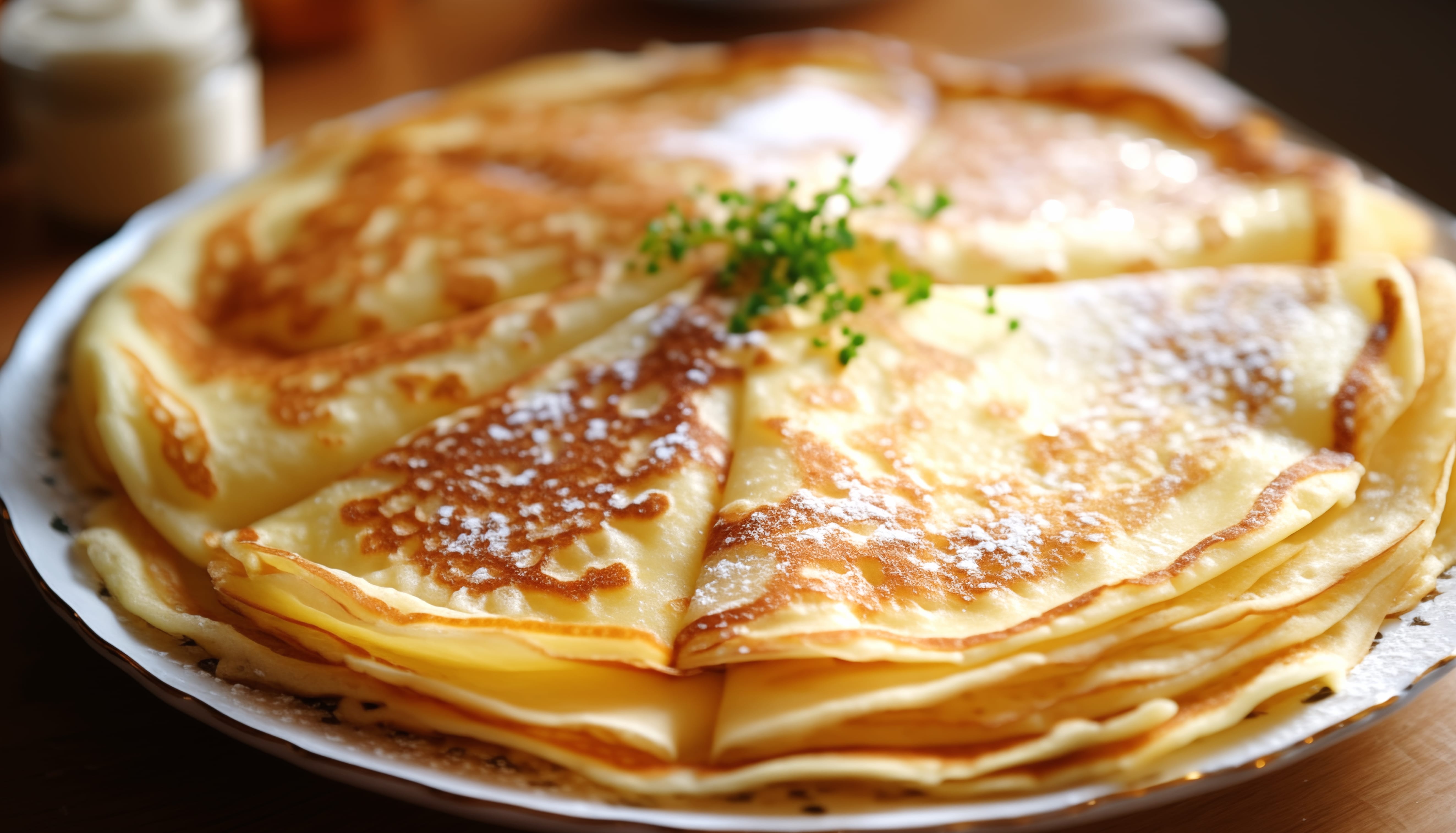 Delicious Crêpes - Gourmet French Cuisine Background wallpapers HD quality