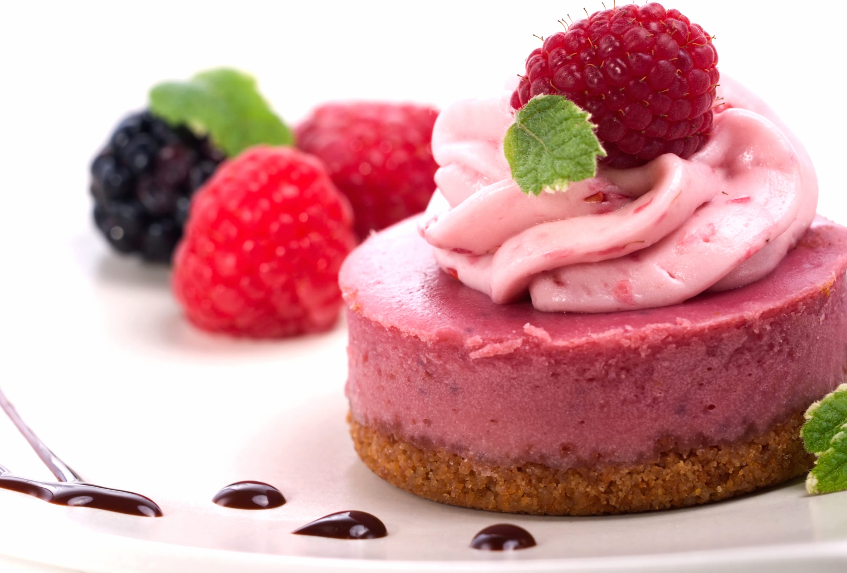 Delicious Dessert Delight of a Berry Cheesecake Dream wallpapers HD quality