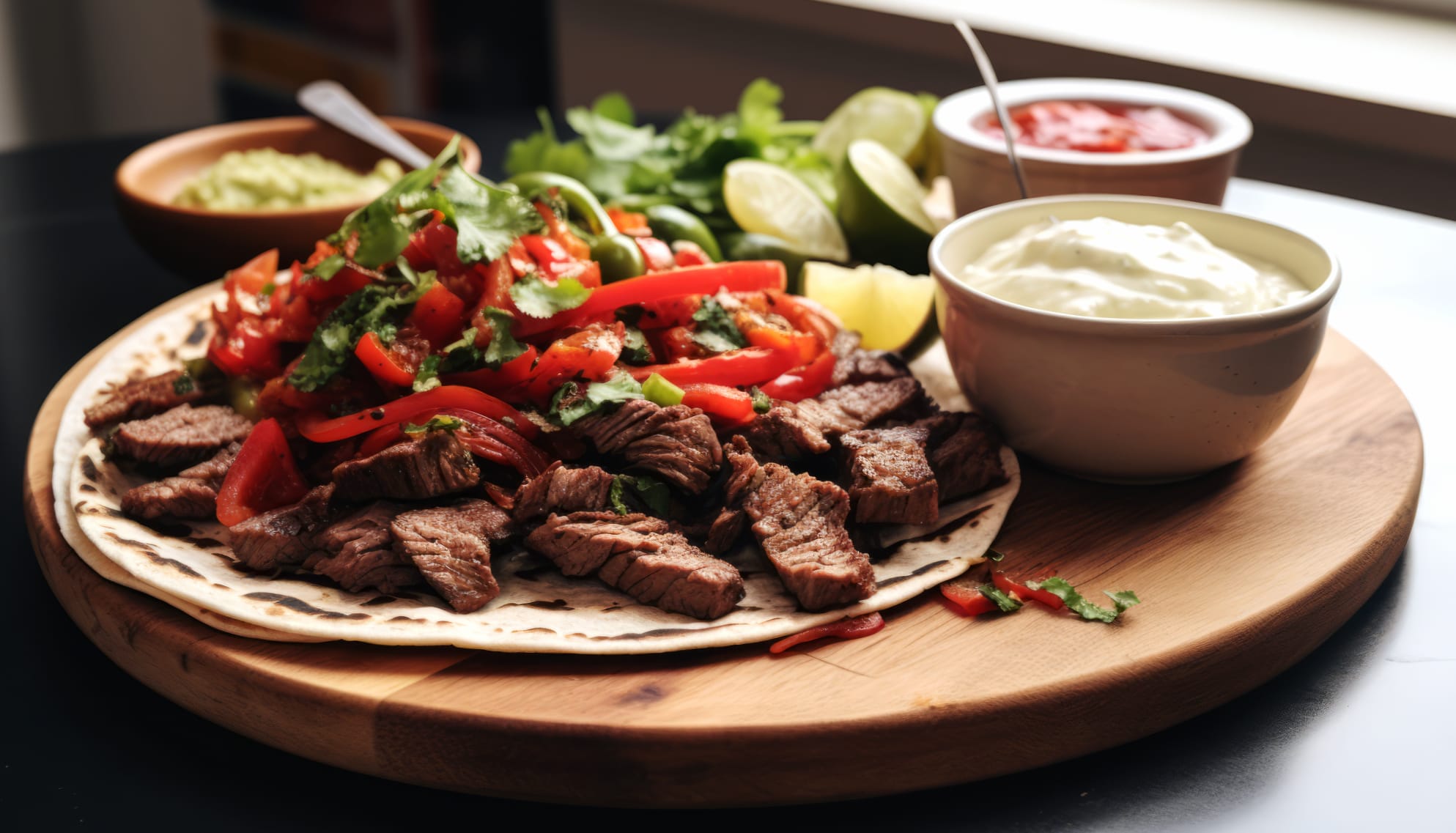 Delicious Fajitas - Culinary Desktop Background wallpapers HD quality