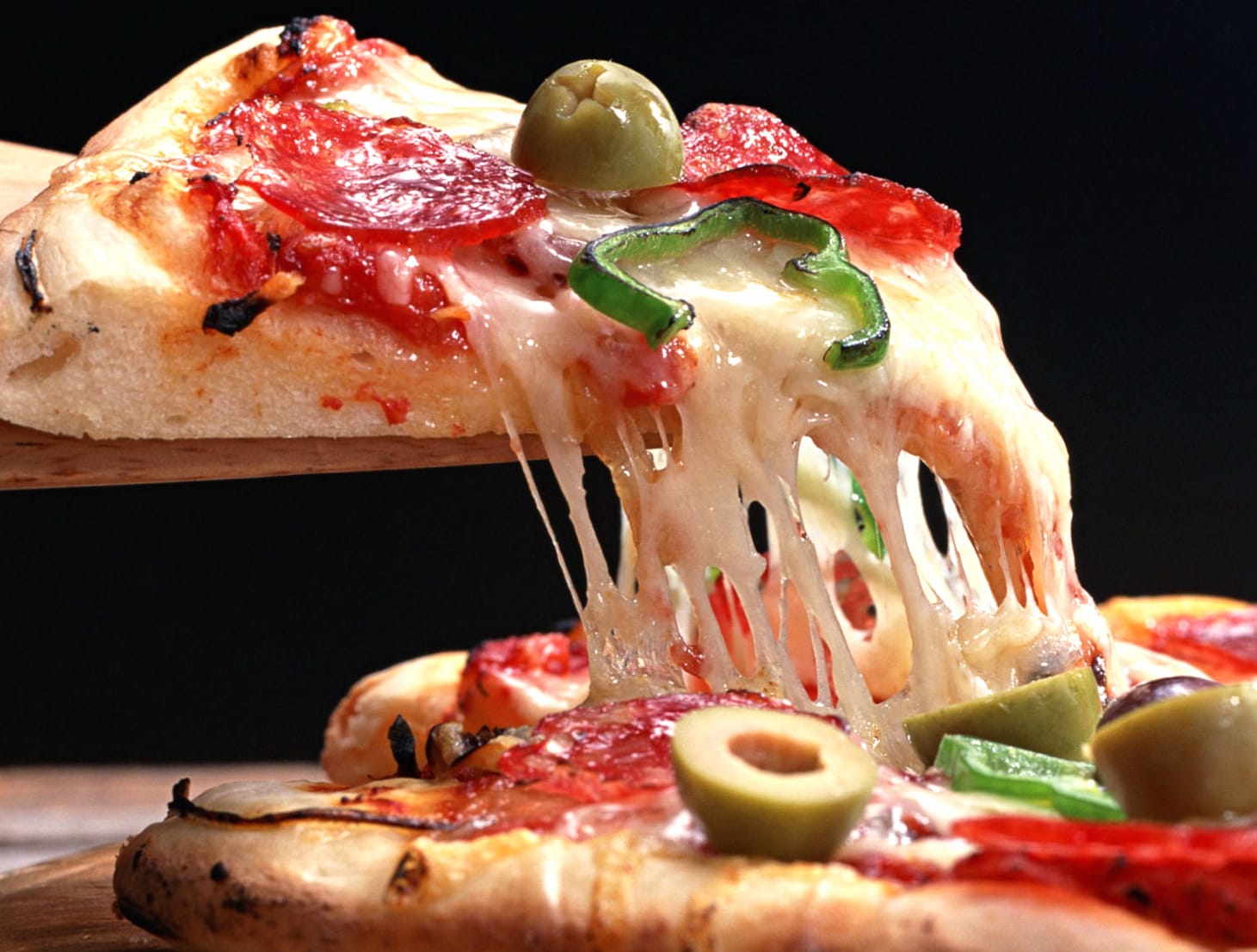 Delicious Pizza Delight - for Food Lovers at 1024 x 1024 iPad size wallpapers HD quality