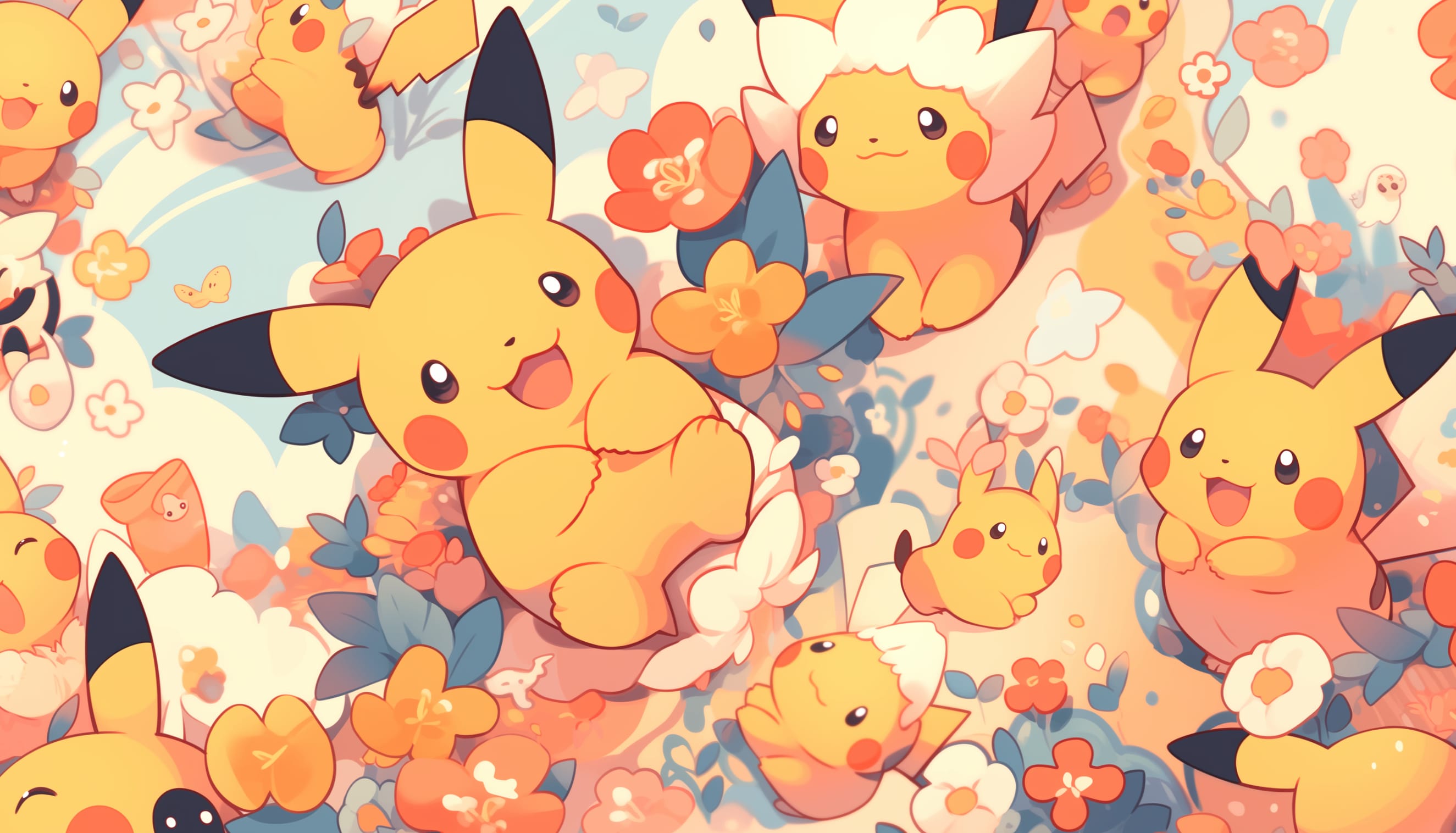 Delightful Pikachu Anime Collection wallpapers HD quality