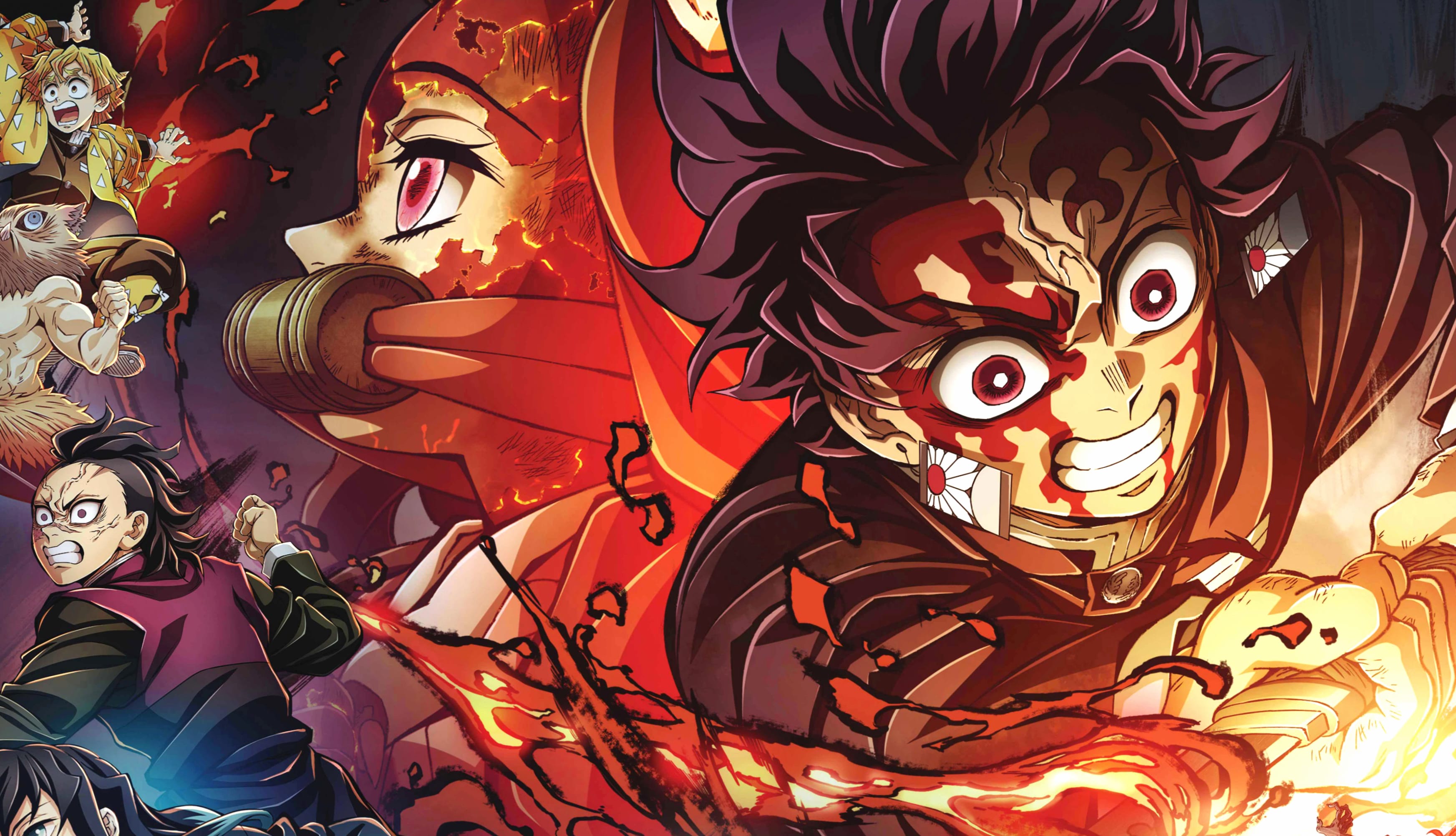 Demon Slayer Kimetsu no Yaiba Hashira Training Arc Ultrawide at 320 x 480 iPhone size wallpapers HD quality