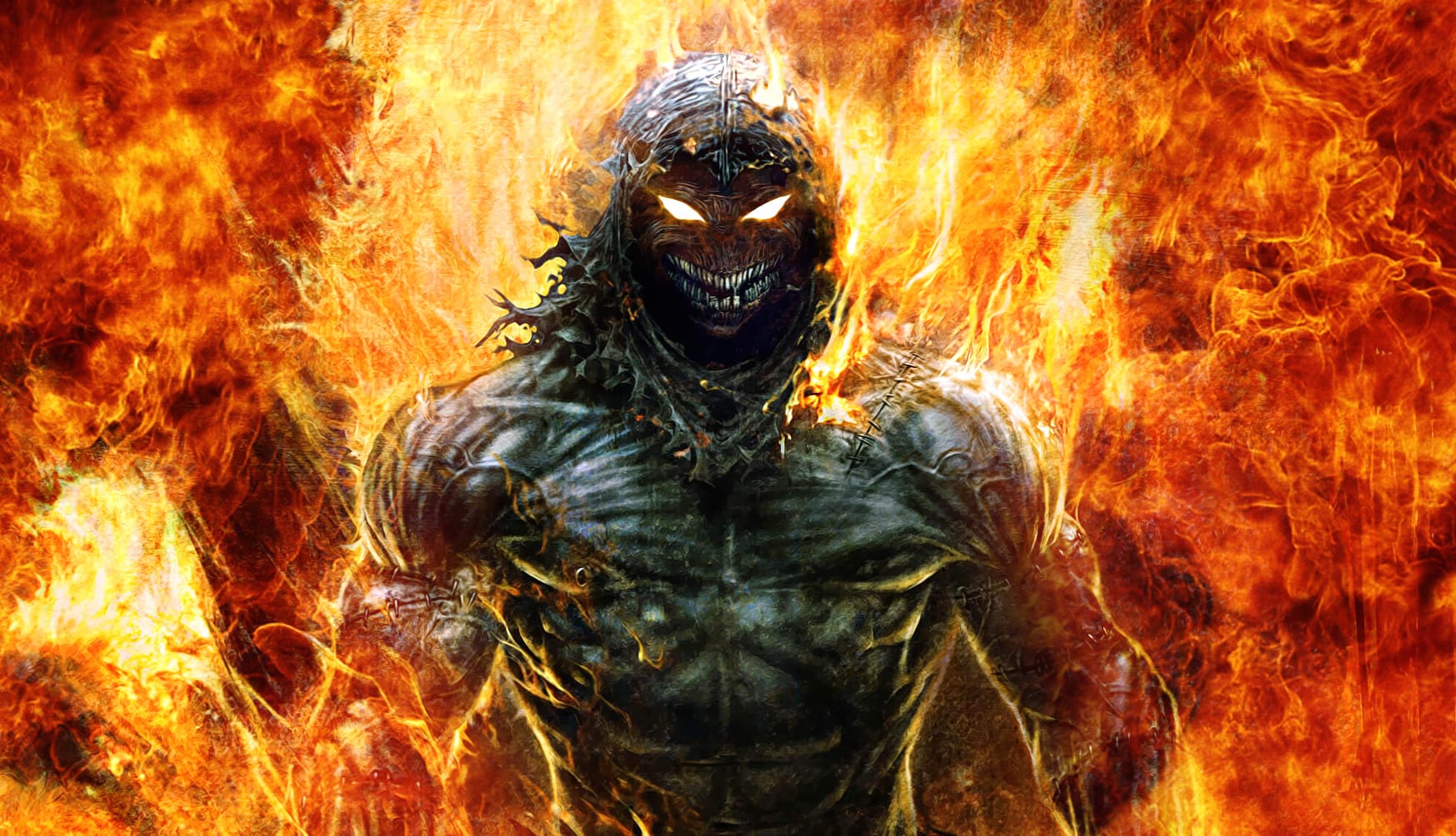 Disturbed Music Fiery at 2048 x 2048 iPad size wallpapers HD quality