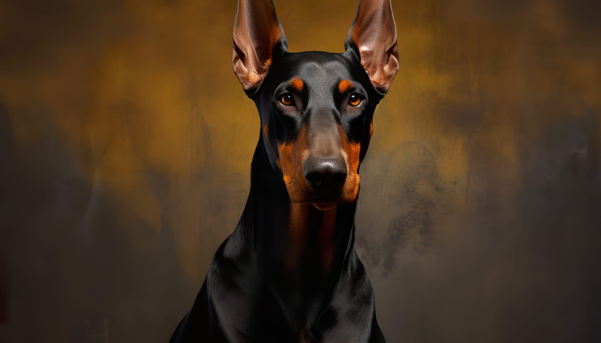 Doberman Pinscher Portrait Wallpaper at 1280 x 960 size wallpapers HD quality