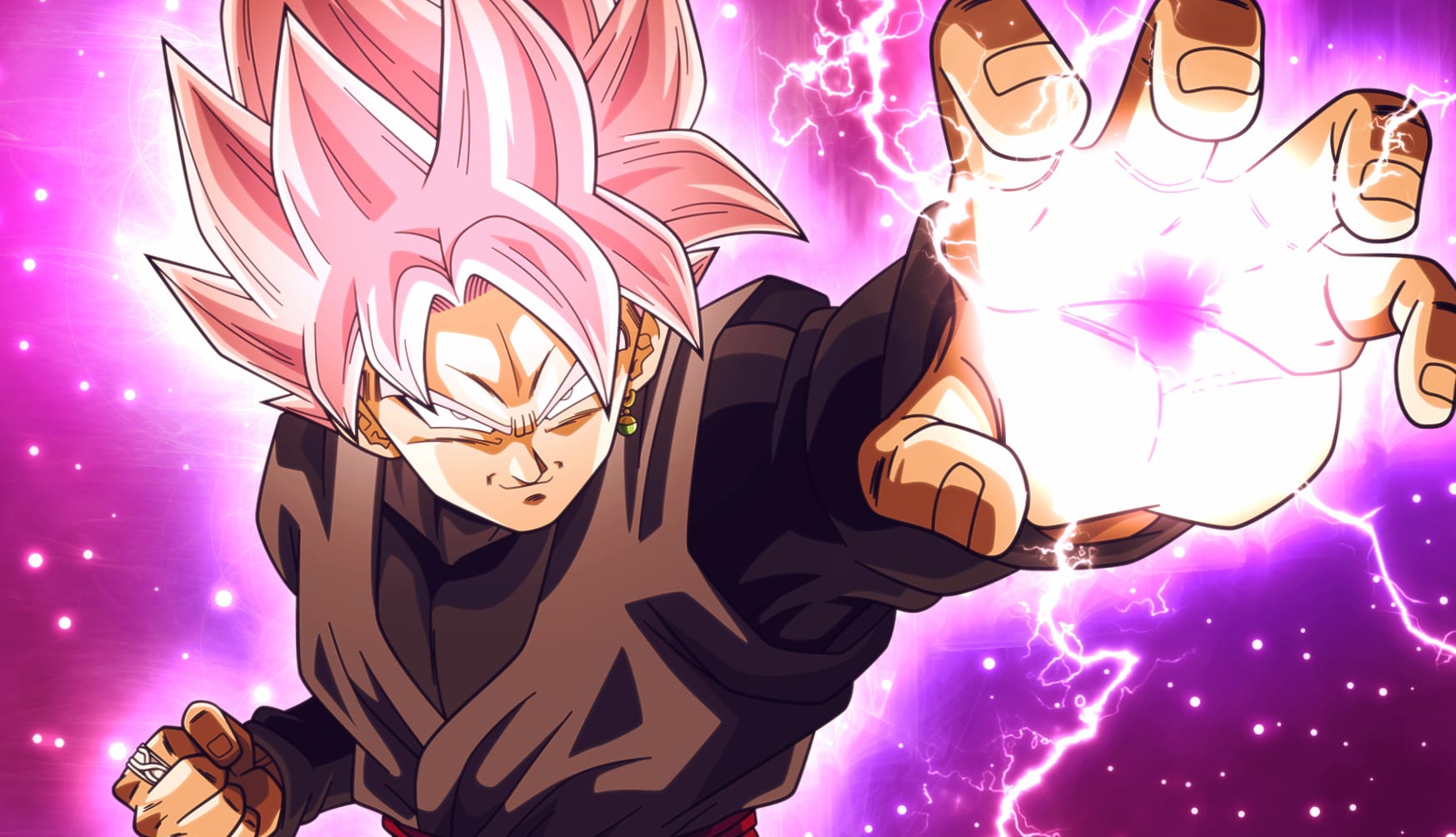 Dragon Ball Super - Super Saiyan Rosé Goku Black at 1024 x 1024 iPad size wallpapers HD quality